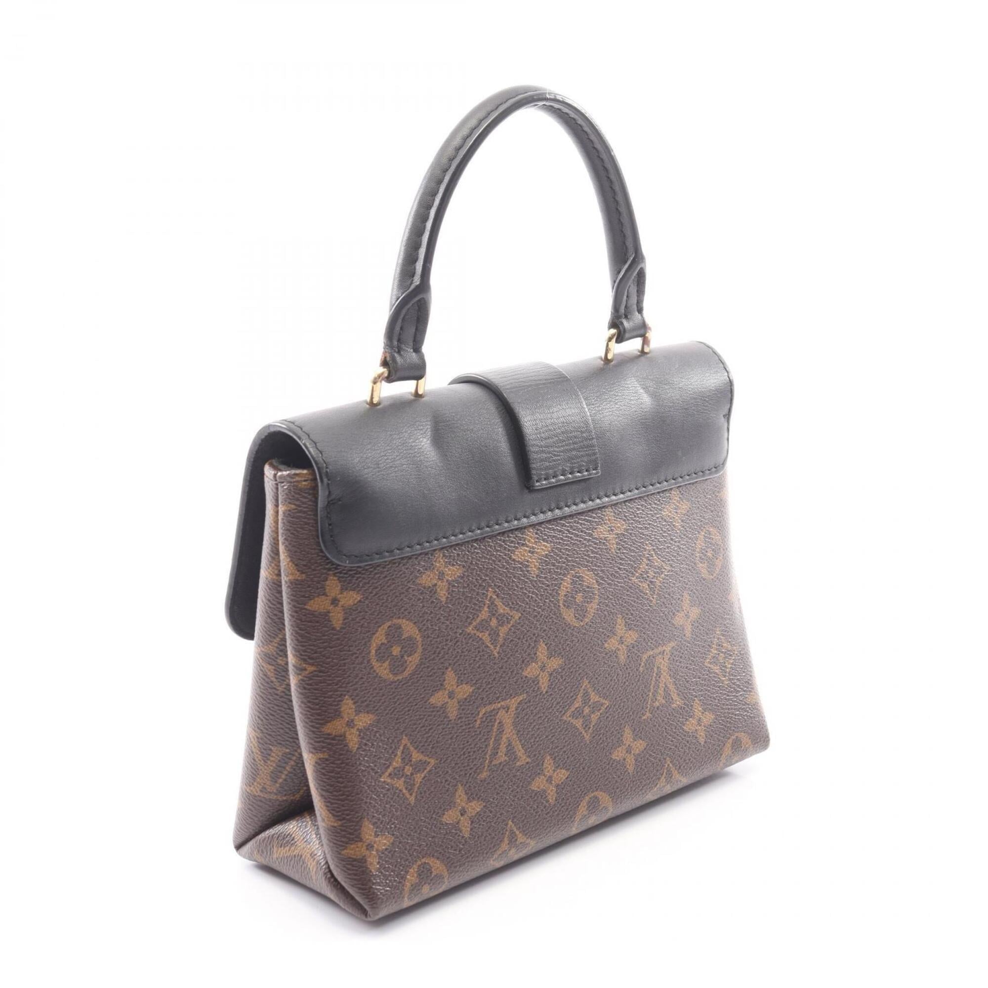 Louis Vuitton Black Brown Monogram Handbag (Pre-Owned)