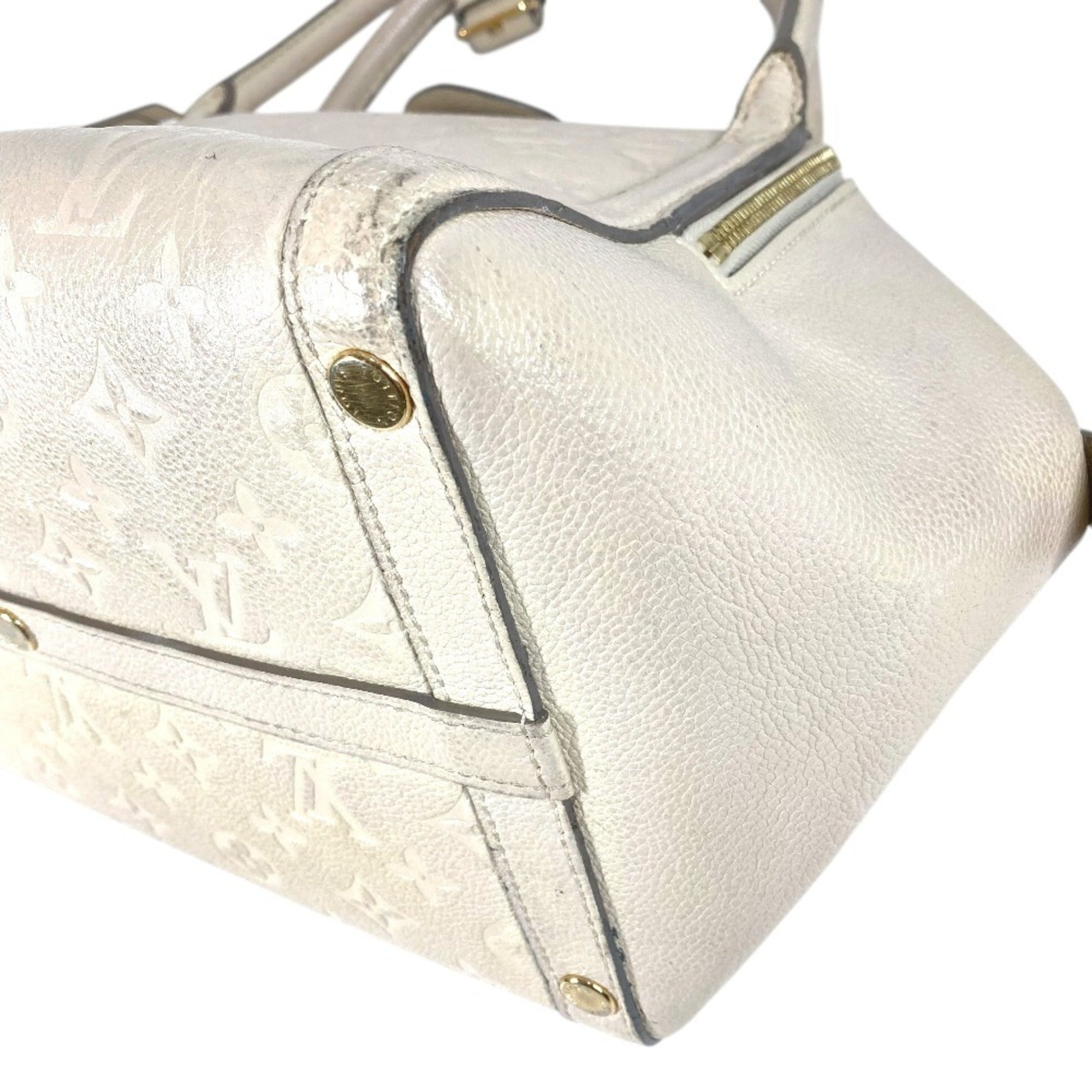 Louis Vuitton Neige White Monogram Empreinte Handbag Tote Bag (Pre-Owned)