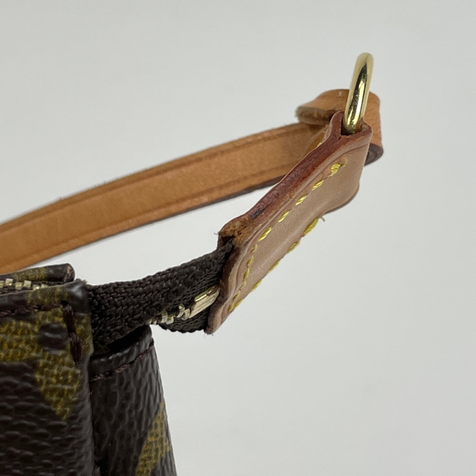 Louis Vuitton Brown Monogram Pochette Pouch (Pre-Owned)