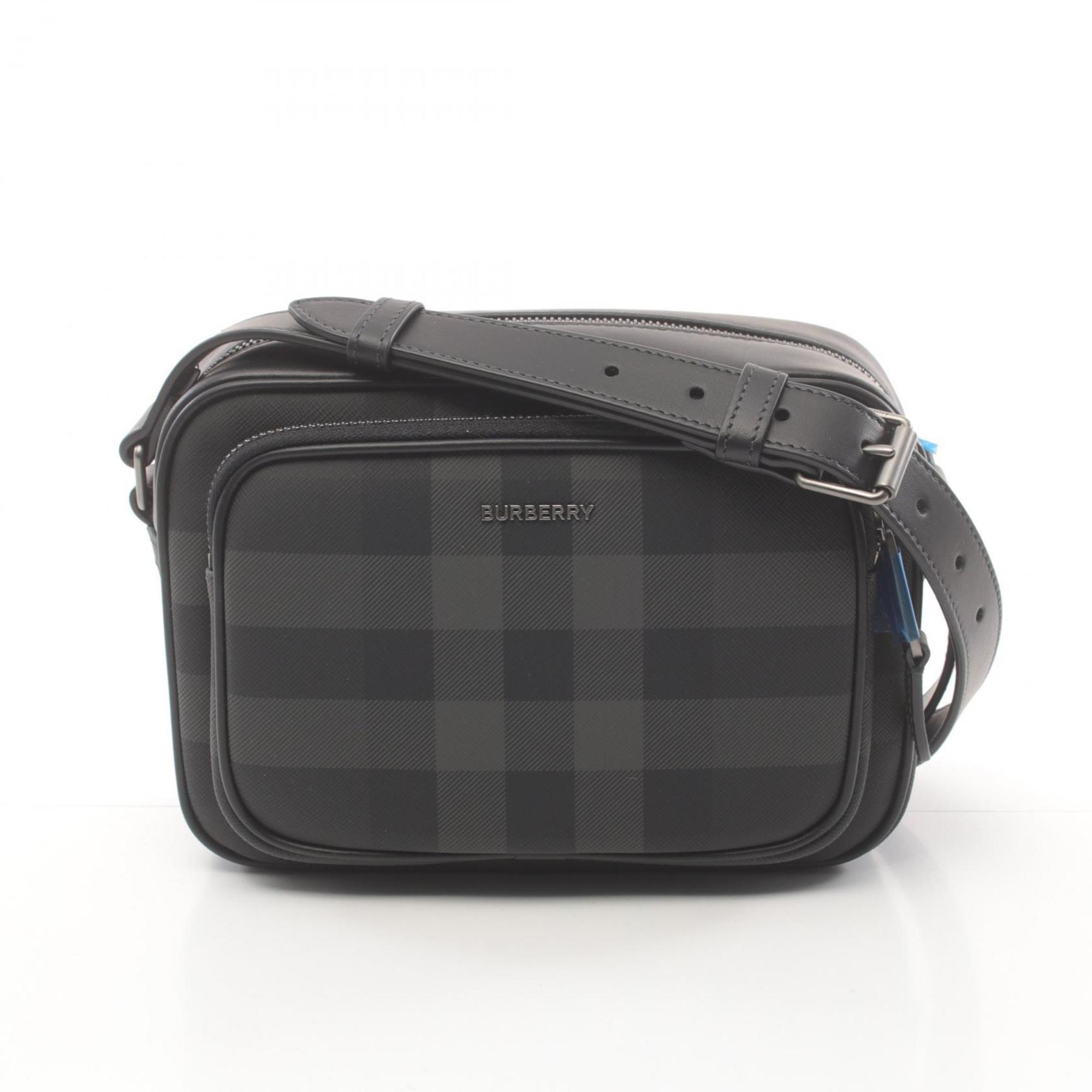 Burberry Black Pvc Leather Shoulder Bag
