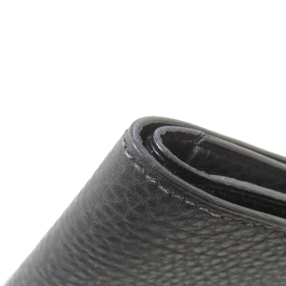 Hermes Mc2 Black Leather Wallet (Bi-Fold) (Pre-Owned)