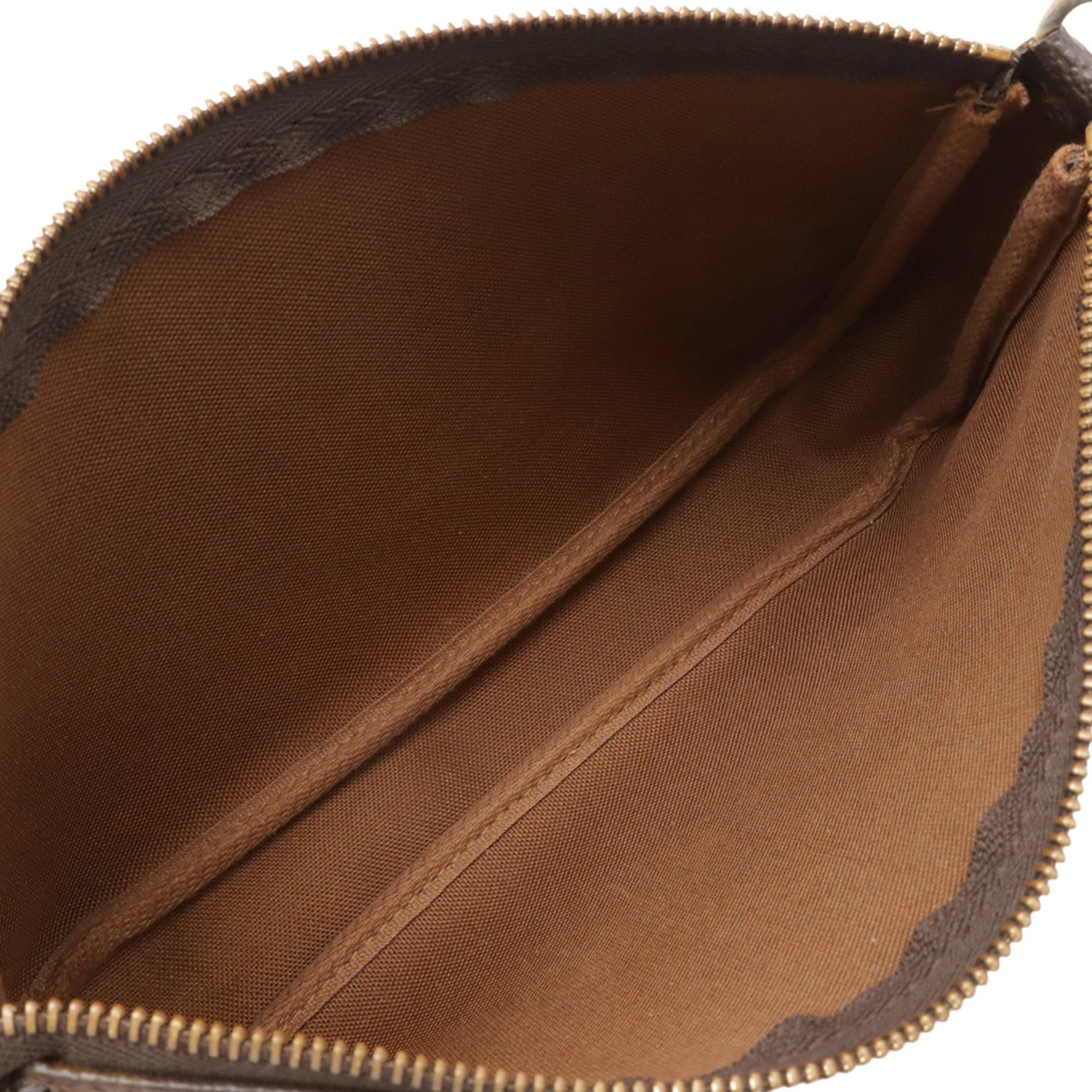 Louis Vuitton Brown Monogram Monogram Pvc Handbag Pochette Pouch (Pre-Owned)