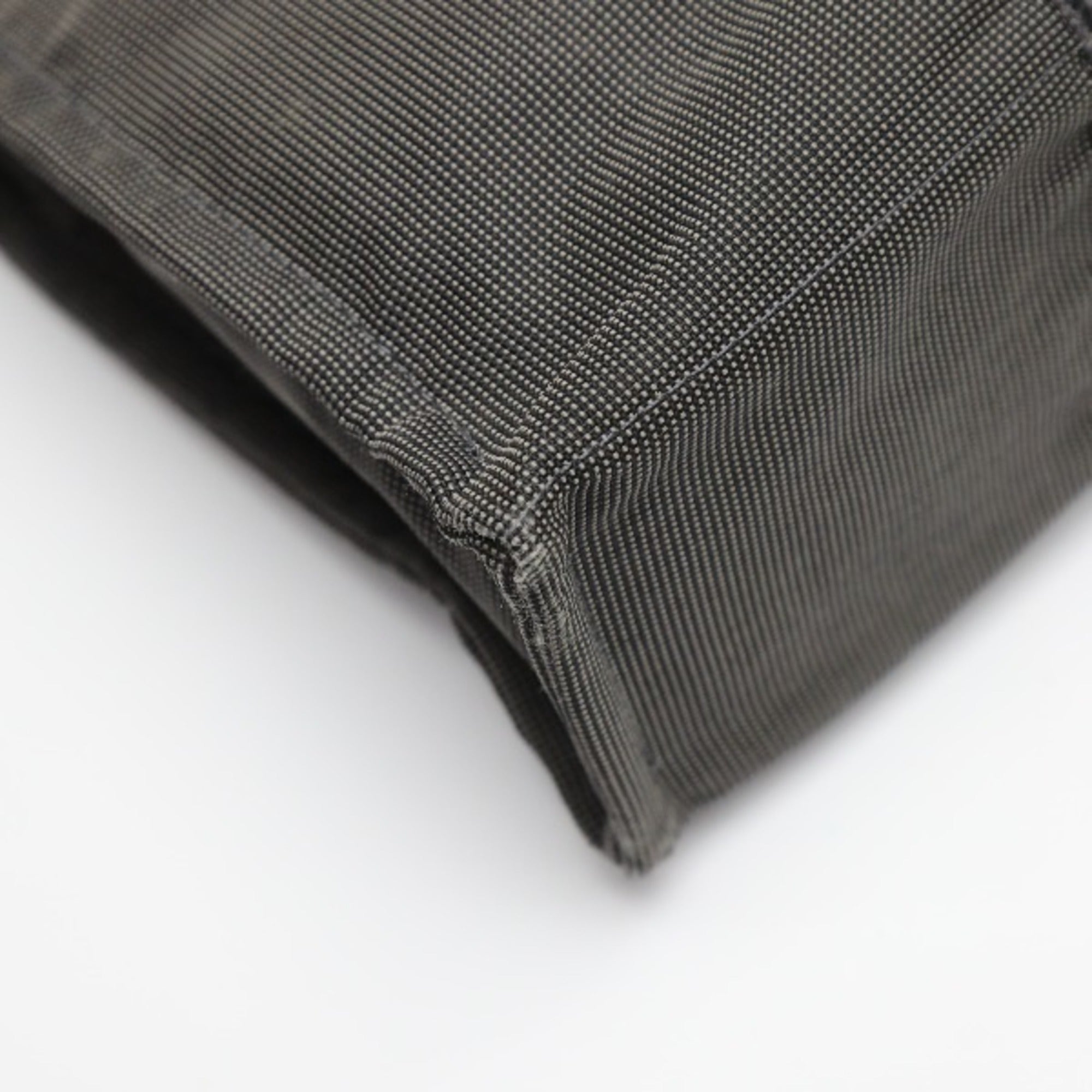 Hermes Gray Canvas Tote Bag (Pre-Owned)