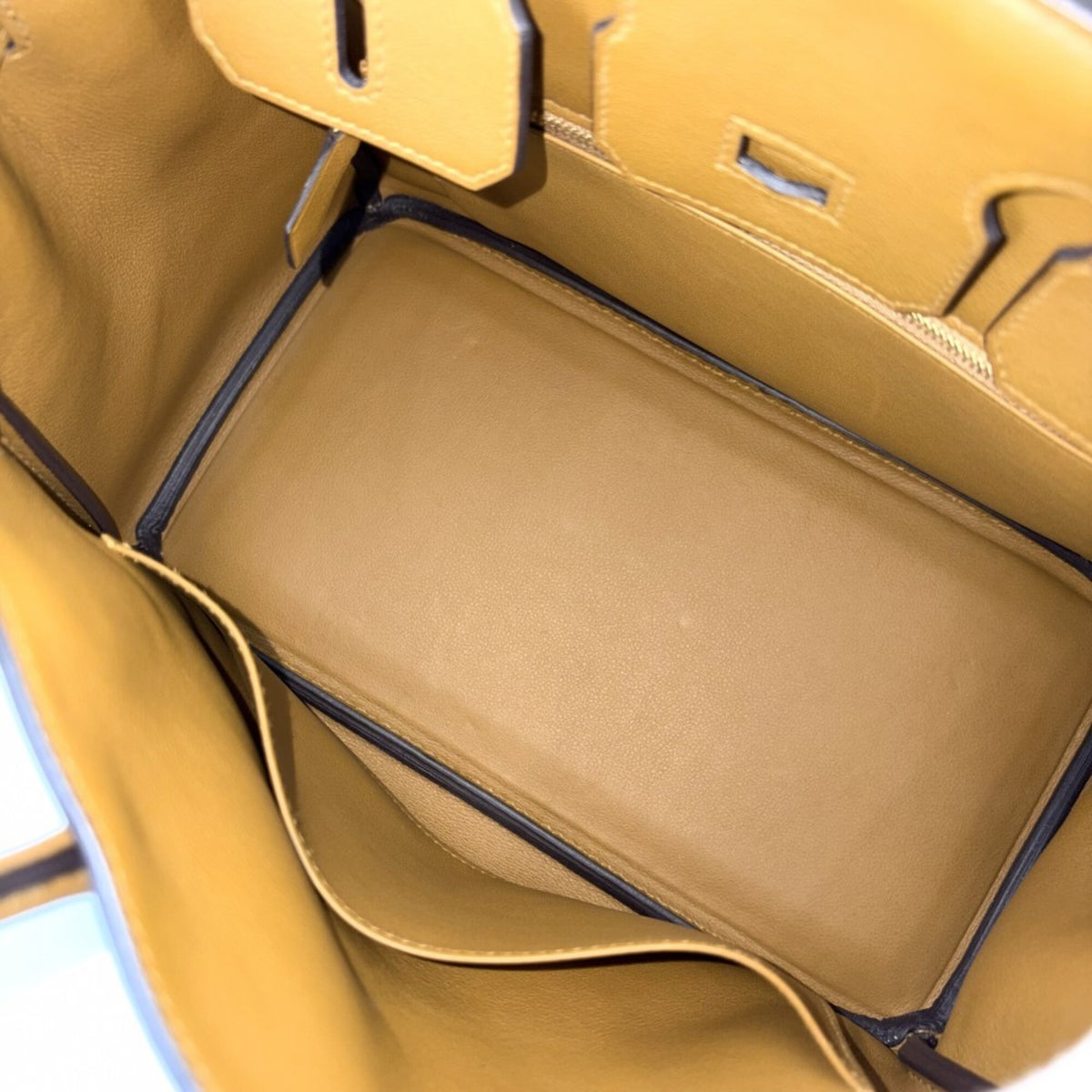 Hermes Brown Leather Handbag (Pre-Owned)