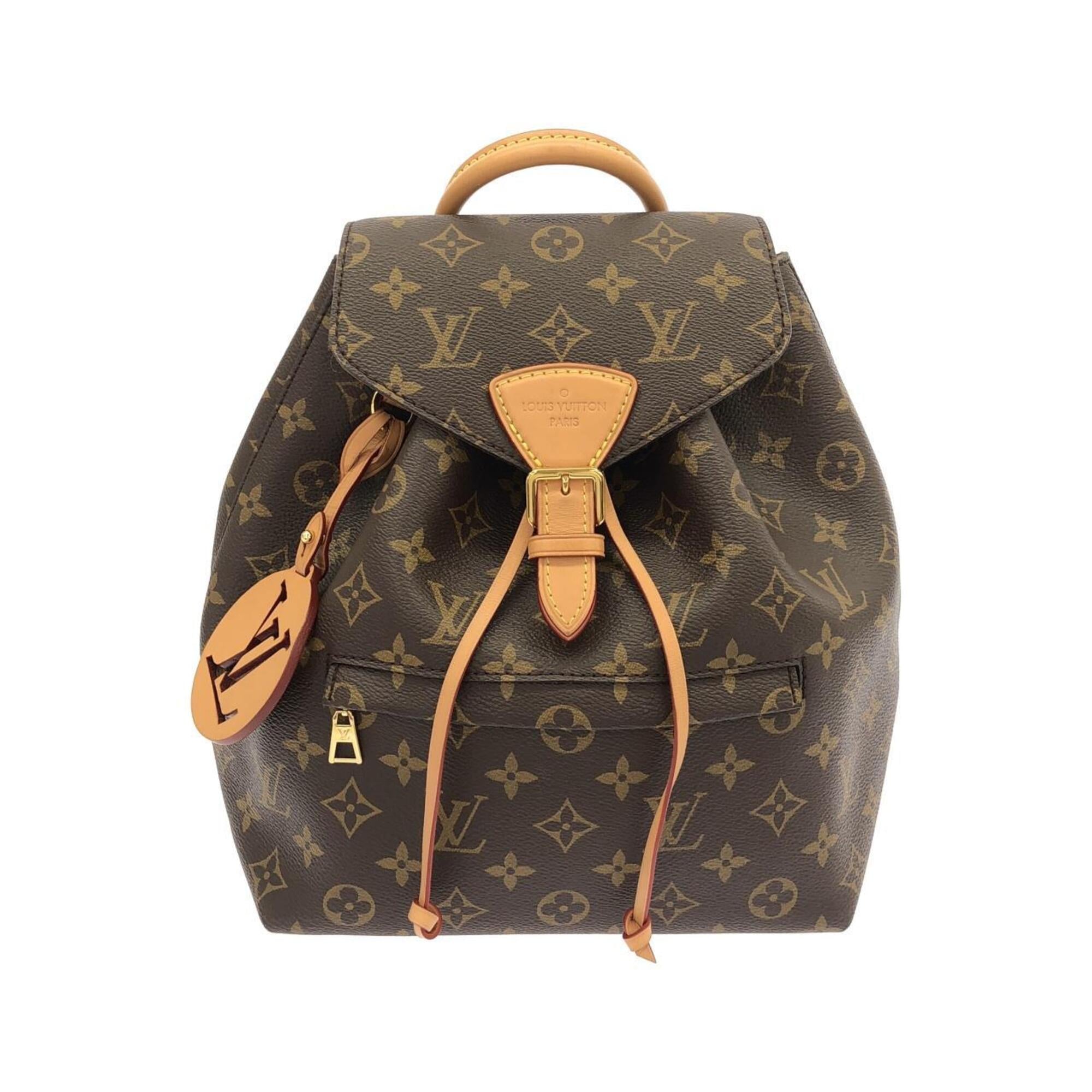Louis Vuitton Marron Coated Canvas Backpack (Pre-Owned)