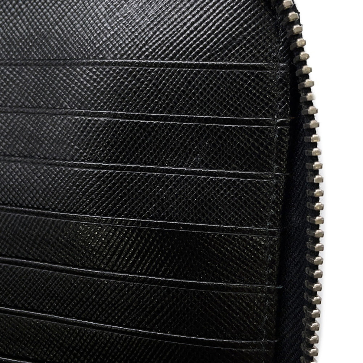 Prada Beige Black Brown Leather Long Wallet (Bi-Fold) (Pre-Owned)