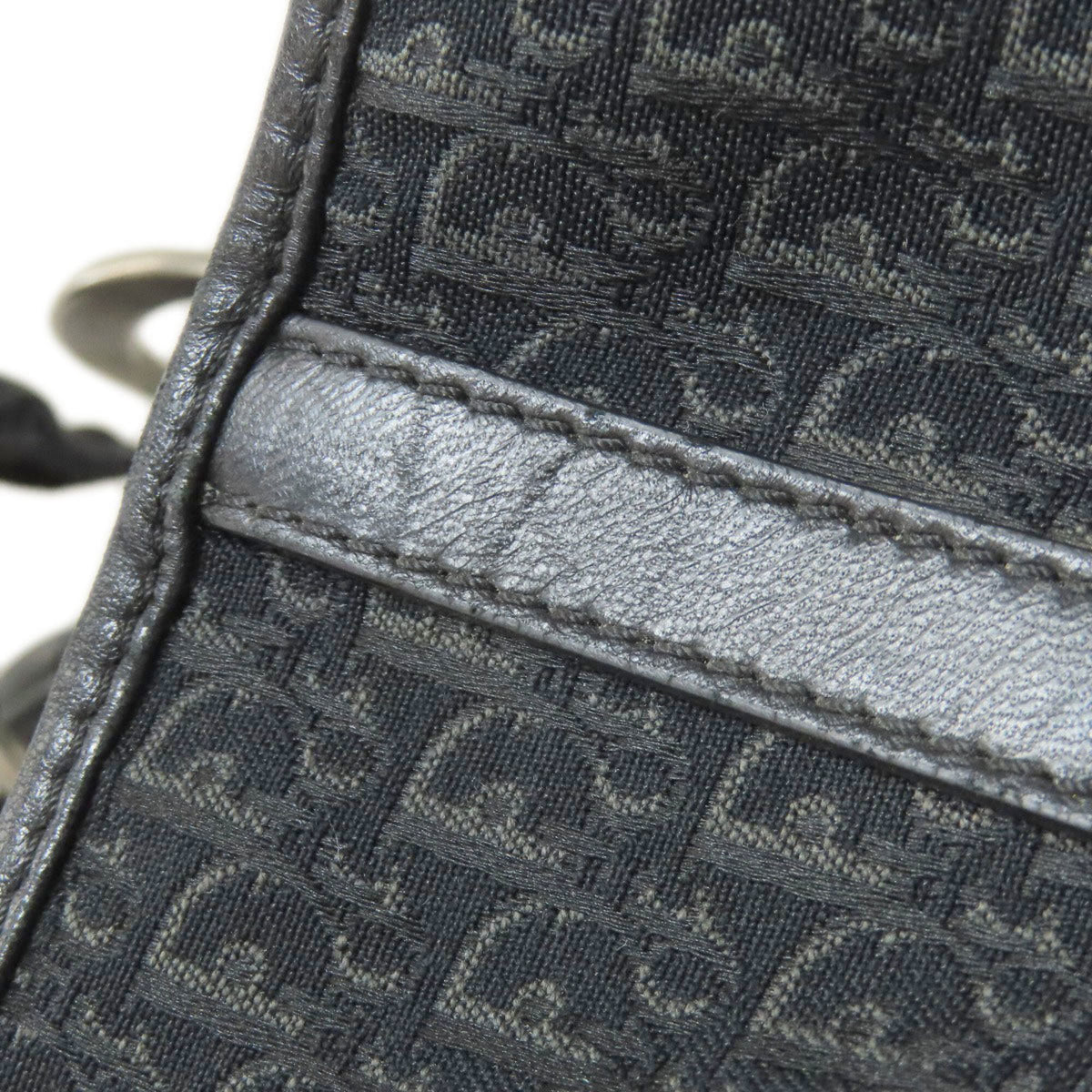 Christian Dior Black Canvas Tote Bag (Pre-Owned)