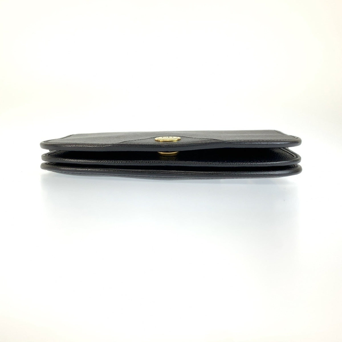 Christian Dior Black Leather Pochette Shoulder Bag (Pre-Owned)