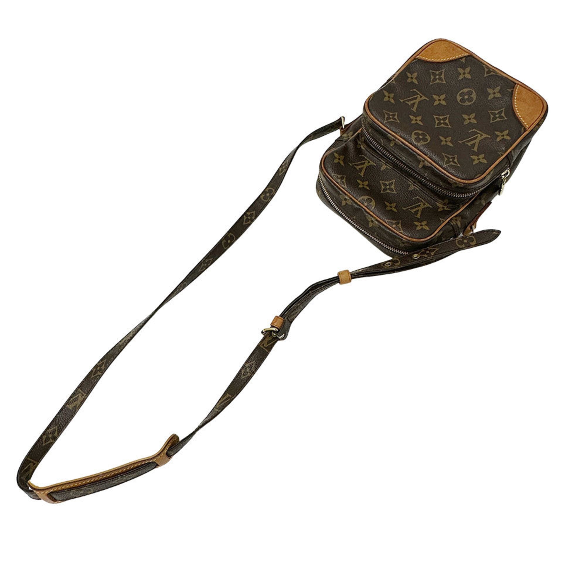 Louis Vuitton Brown Monogram Canvas Shoulder Bag (Pre-Owned)