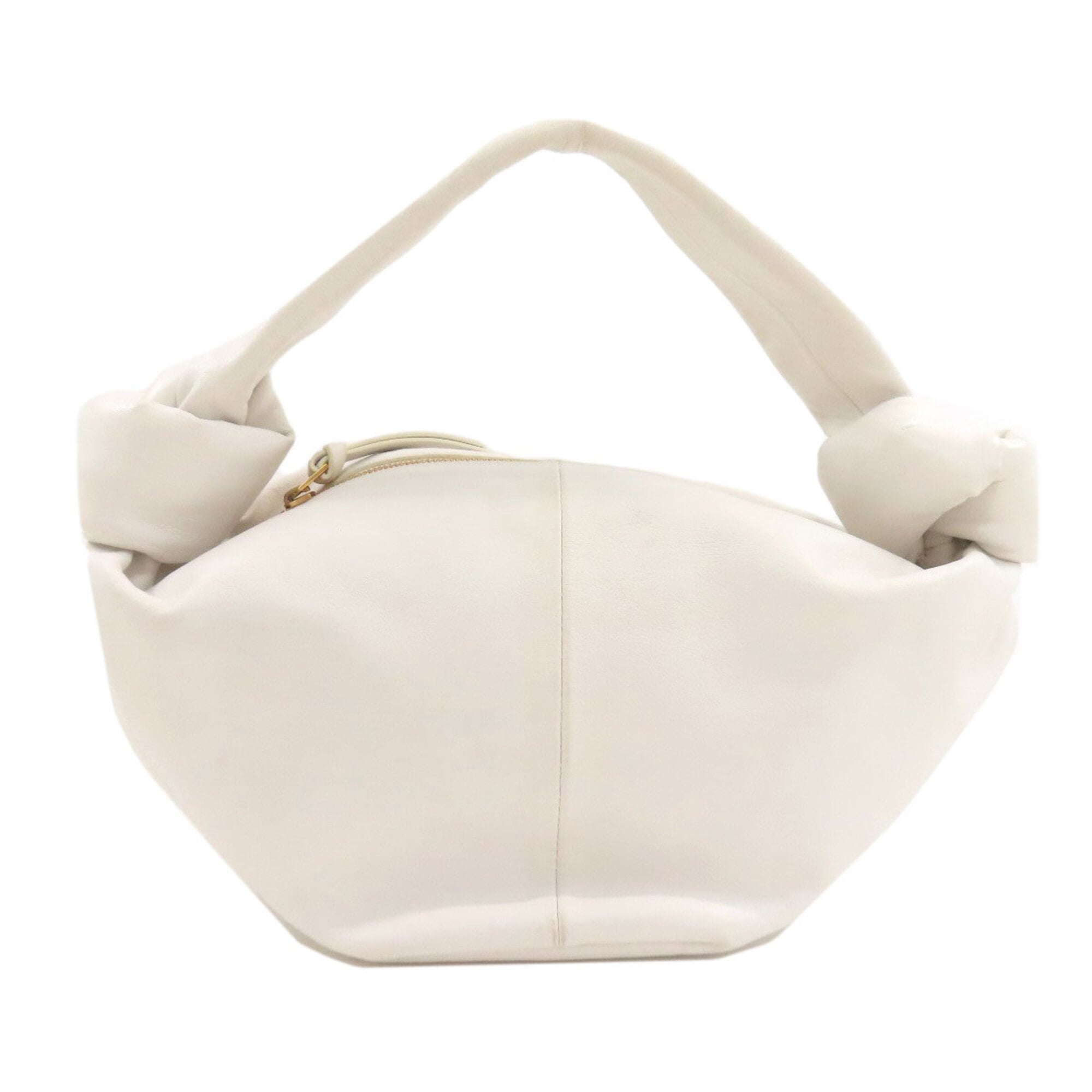 Bottega Veneta White Leather Handbag (Pre-Owned)
