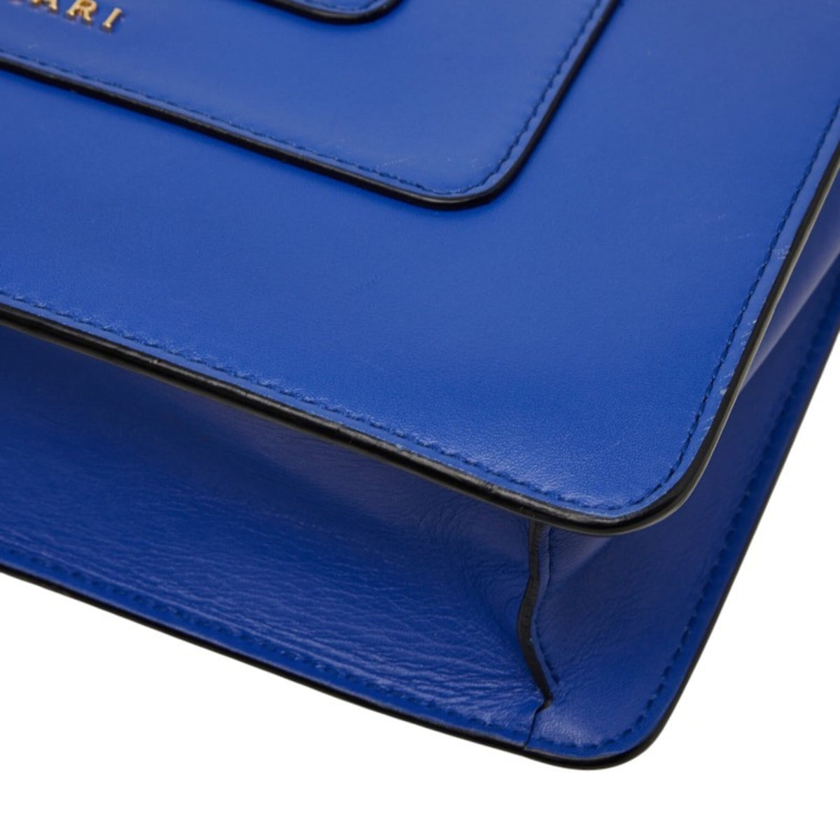 Bvlgari Blue Leather Shoulder Bag (Pre-Owned)