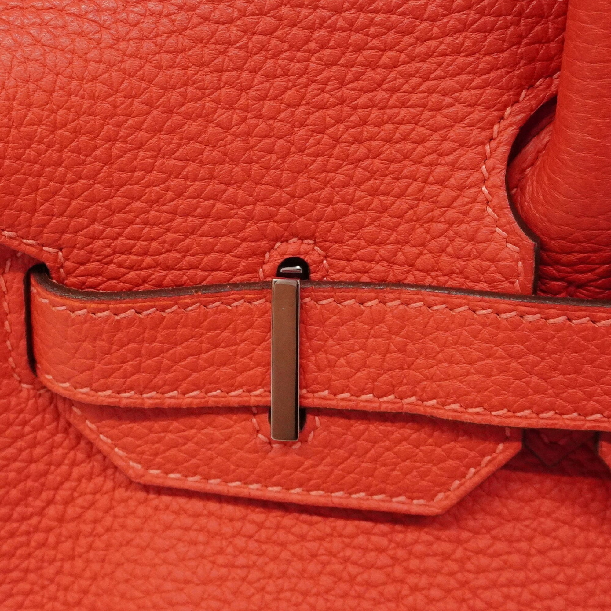 Hermes Bougainvillier Togo Leather Handbag (Pre-Owned)