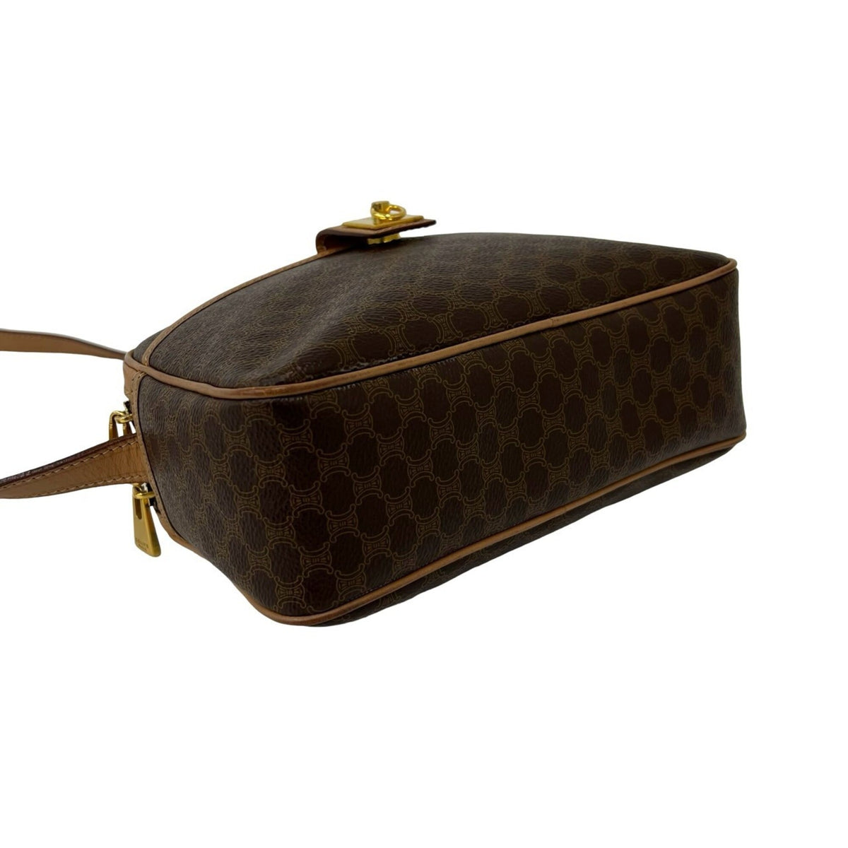 Celine Brown Pvc Leather Pochette Shoulder Bag (Pre-Owned)
