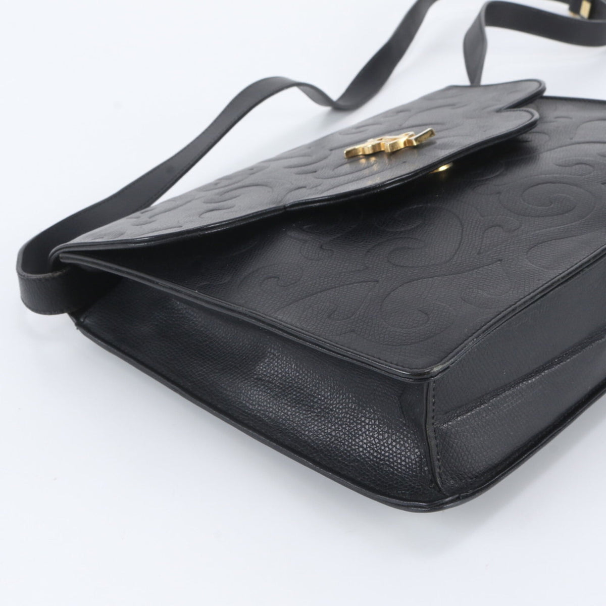 Yves Saint Laurent Black Leather Shoulder Bag (Pre-Owned)