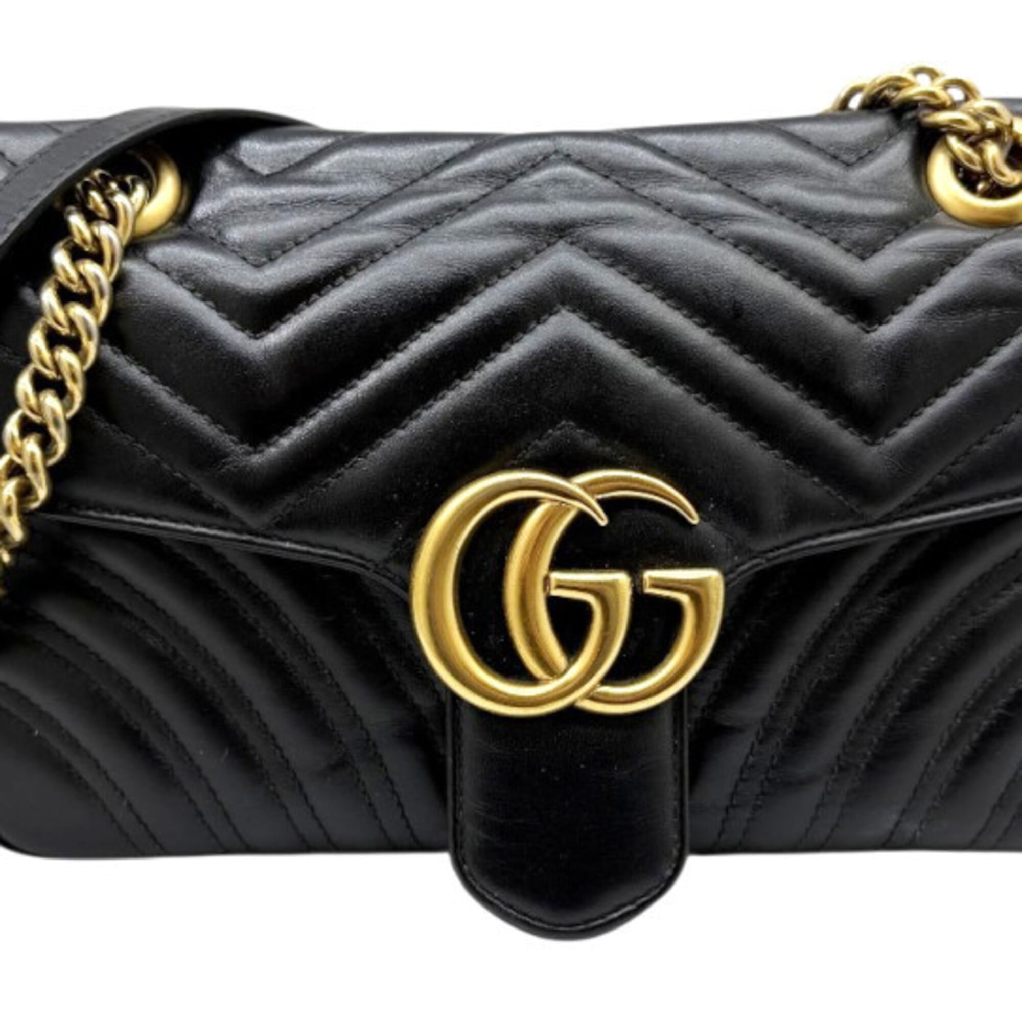 Gucci Black Leather Shoulder Bag (Pre-Owned)