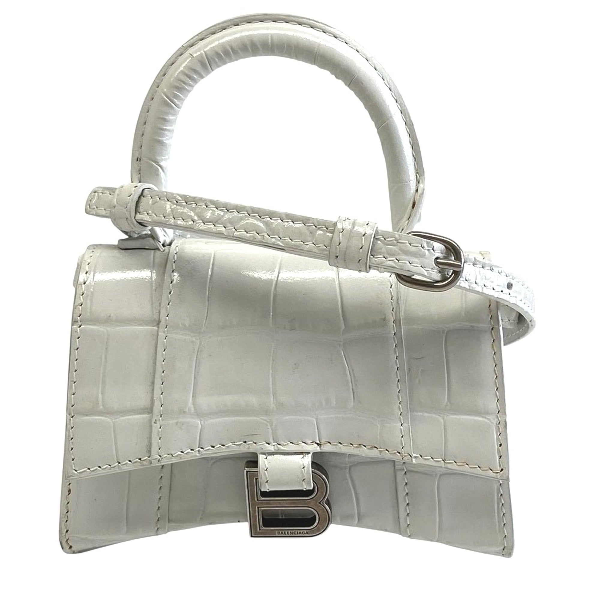Balenciaga White Leather Shoulder Bag (Pre-Owned)