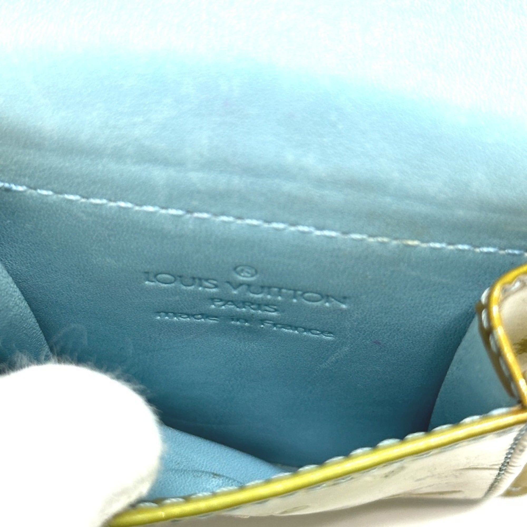 Louis Vuitton Green Monogram Vernis Coin Purse/Coin Case (Pre-Owned)