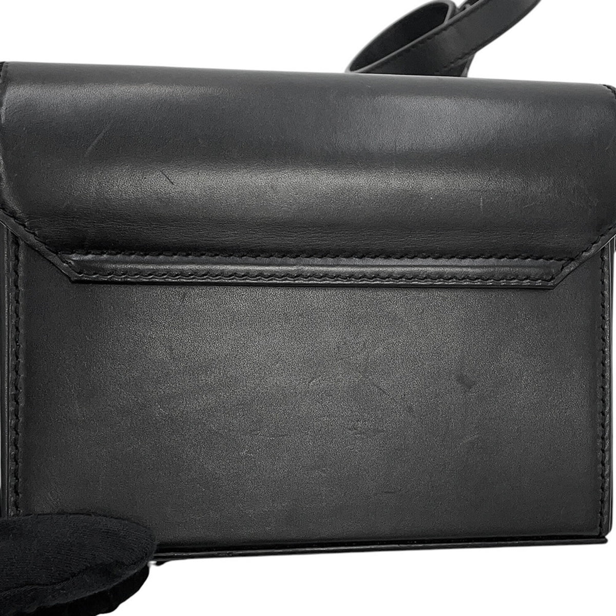 Yves Saint Laurent Black Leather Handbag Shoulder Bag (Pre-Owned)