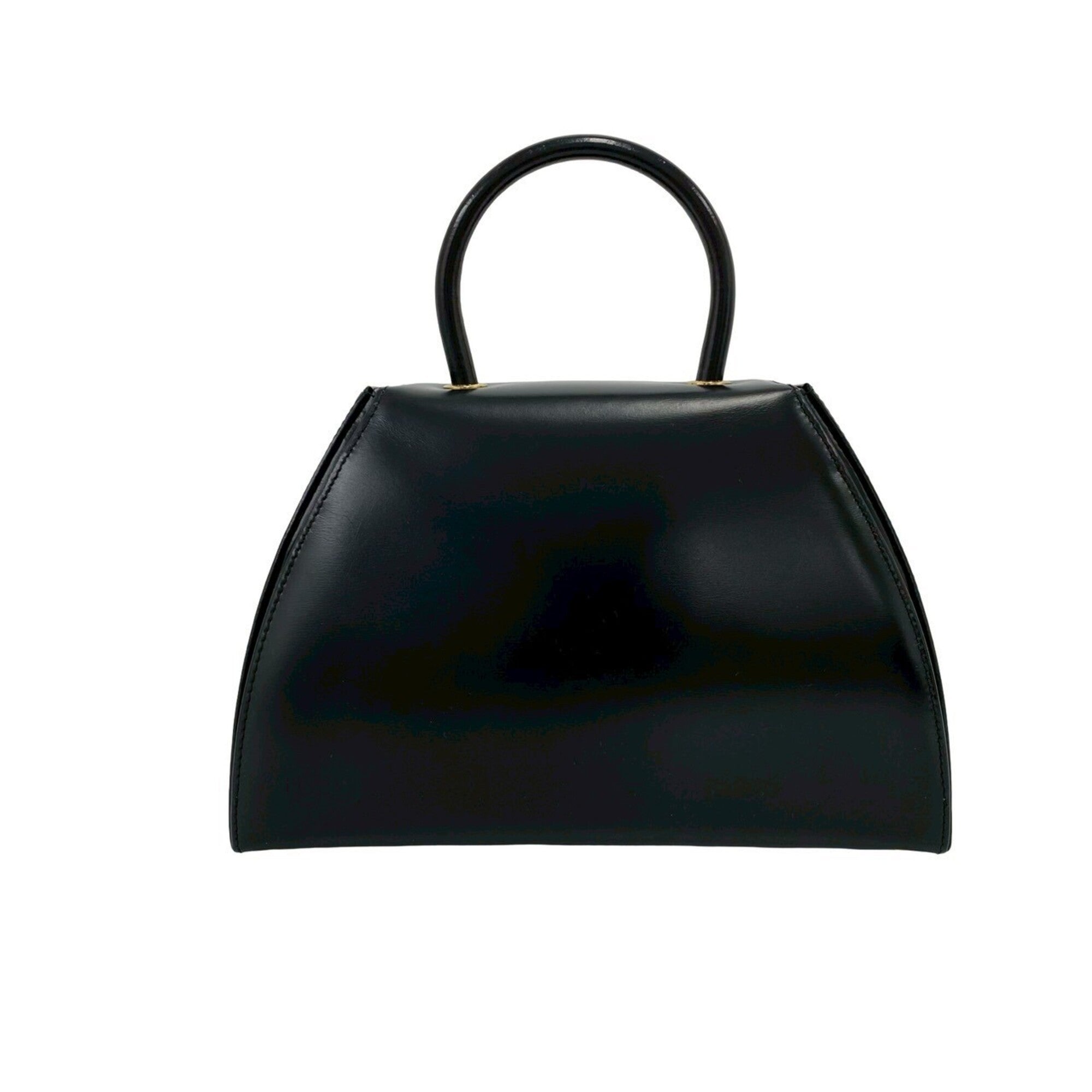 Loewe Black Leather Handbag Tote Bag (Pre-Owned)