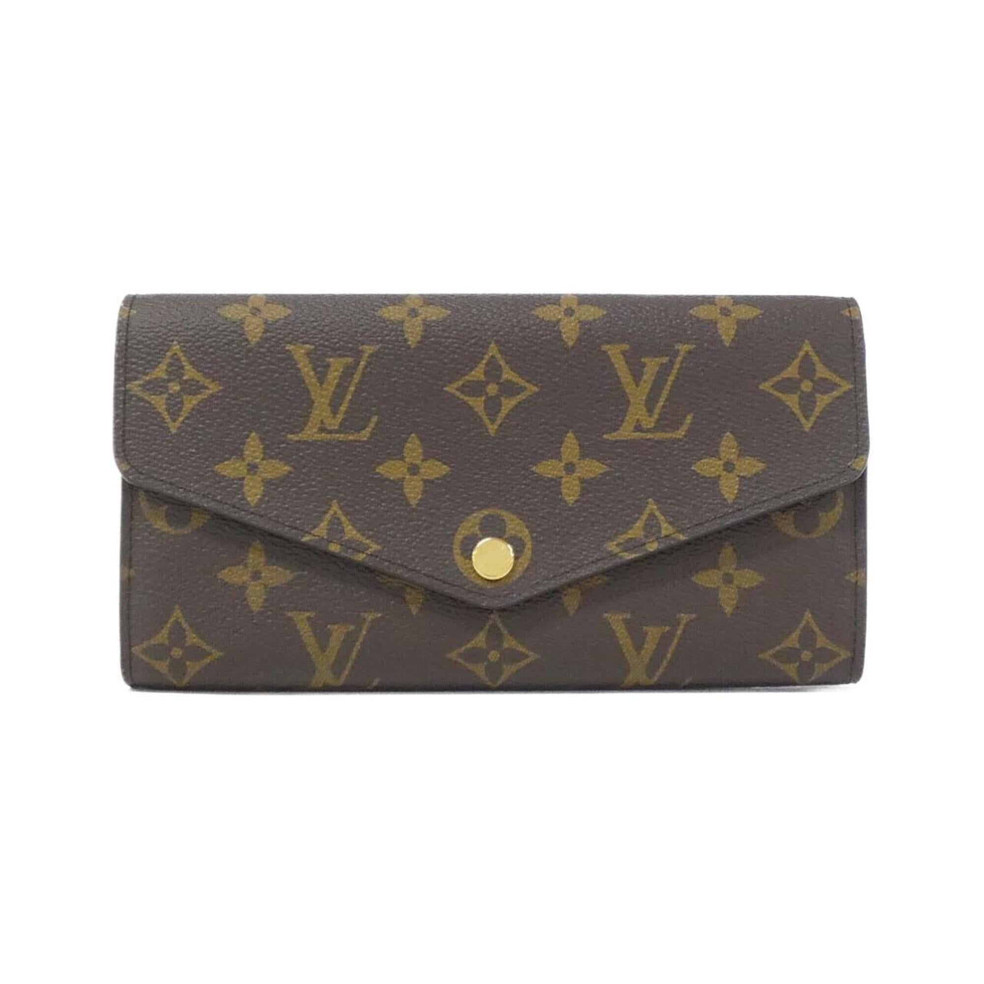 Louis Vuitton Brown Coated Canvas Long Wallet (Bi-Fold) (Pre-Owned)