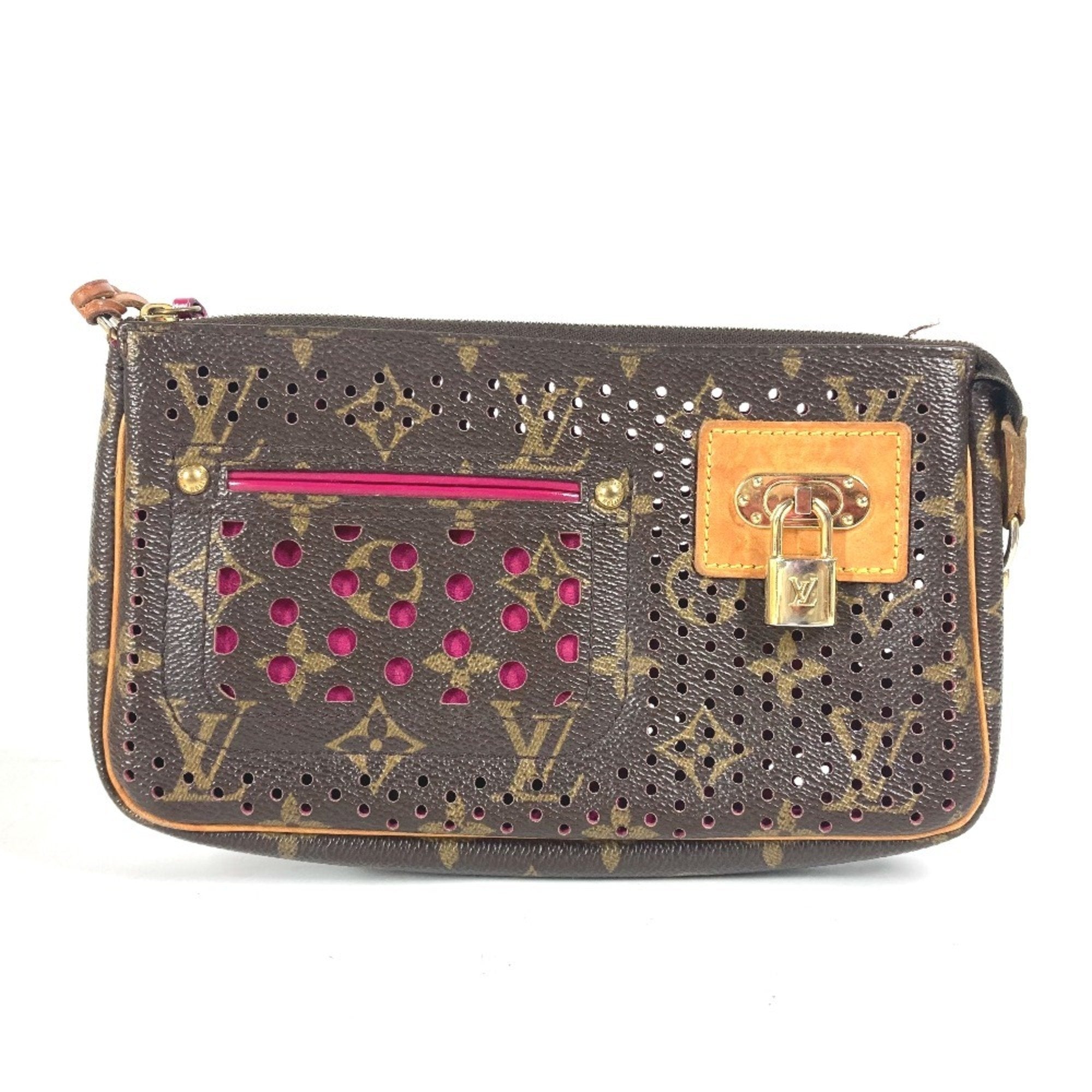 Louis Vuitton Fuchsia Pink Monogram Pochette Pouch Shoulder Bag (Pre-Owned)