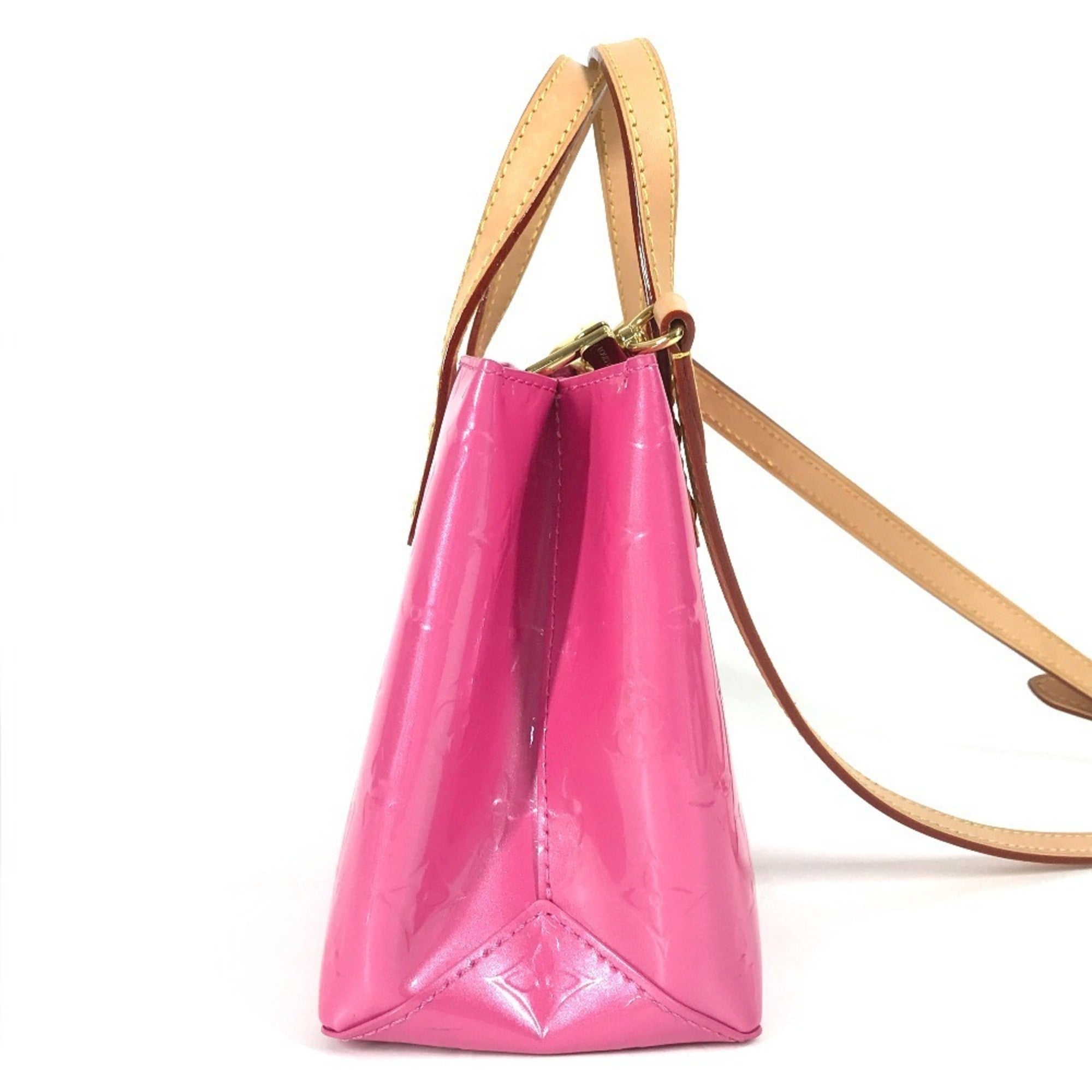 Louis Vuitton Pink Monogram Vernis Handbag Shoulder Bag Tote Bag (Pre-Owned)