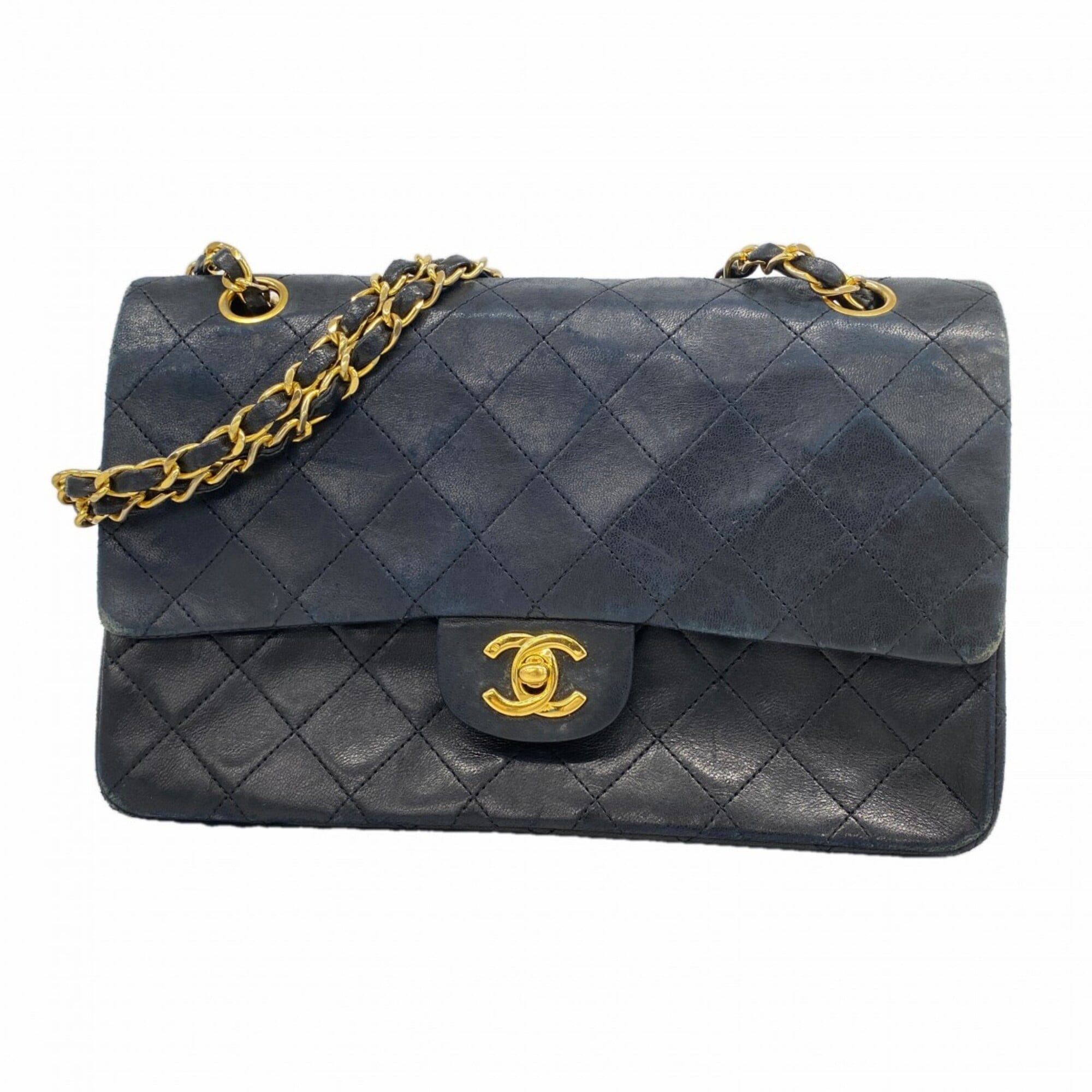 Chanel Black Leather Shoulder Bag (Pre-Owned)