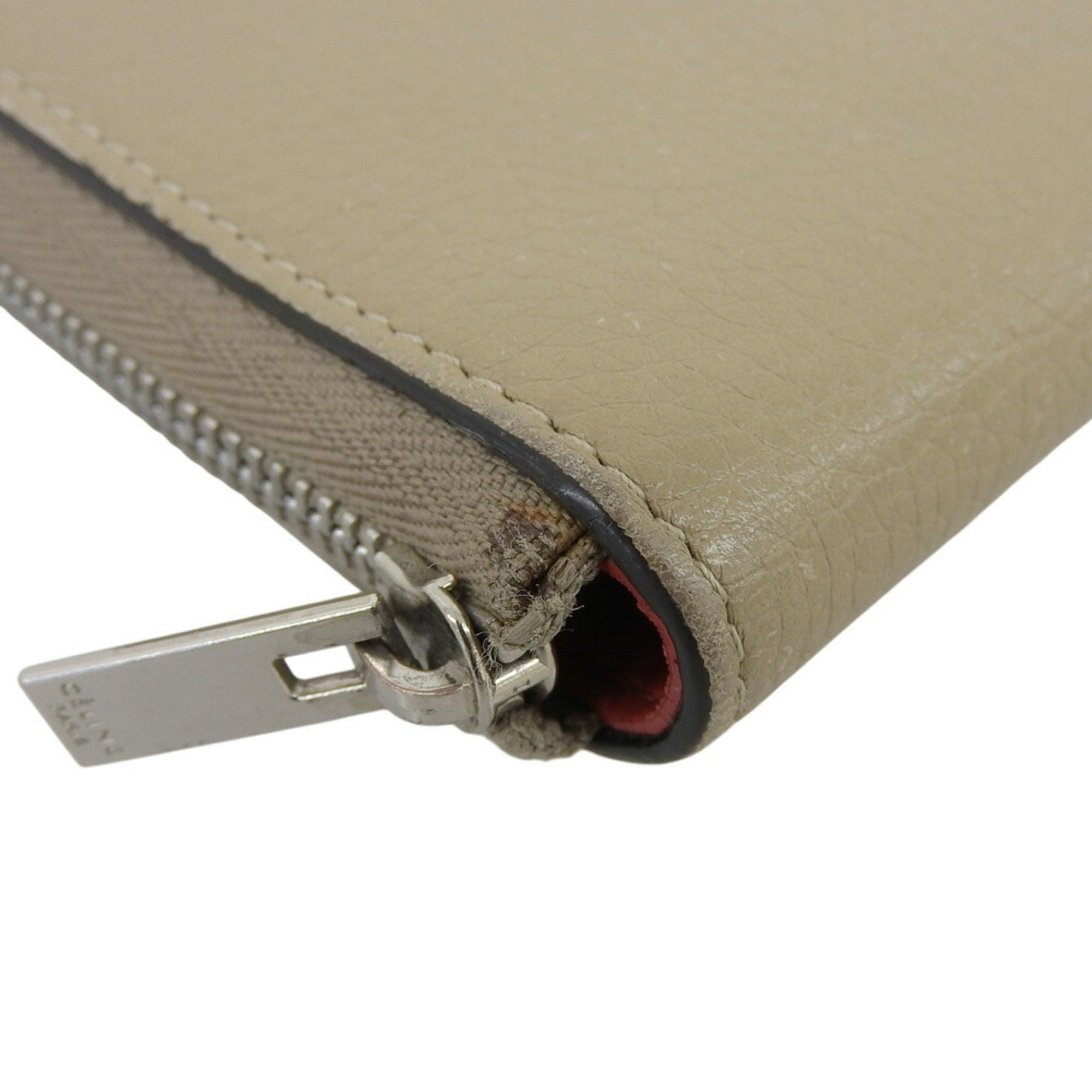 Celine Beige Leather Wallet (Bi-Fold) (Pre-Owned)
