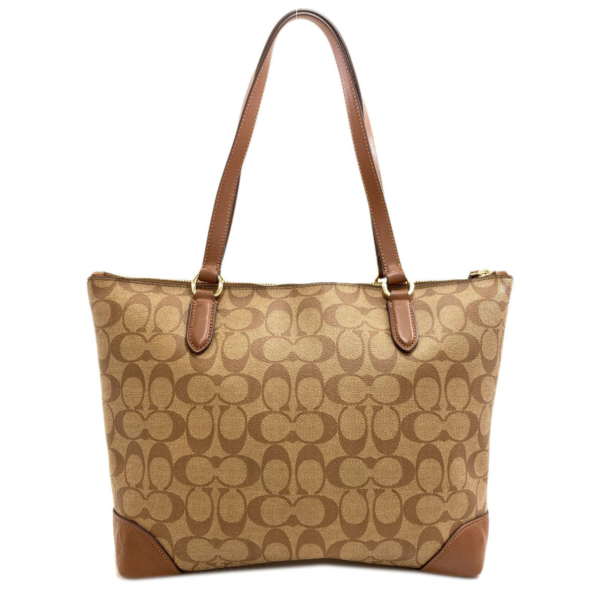 Coach Brown Pvc Tote Bag (Pre-Owned)