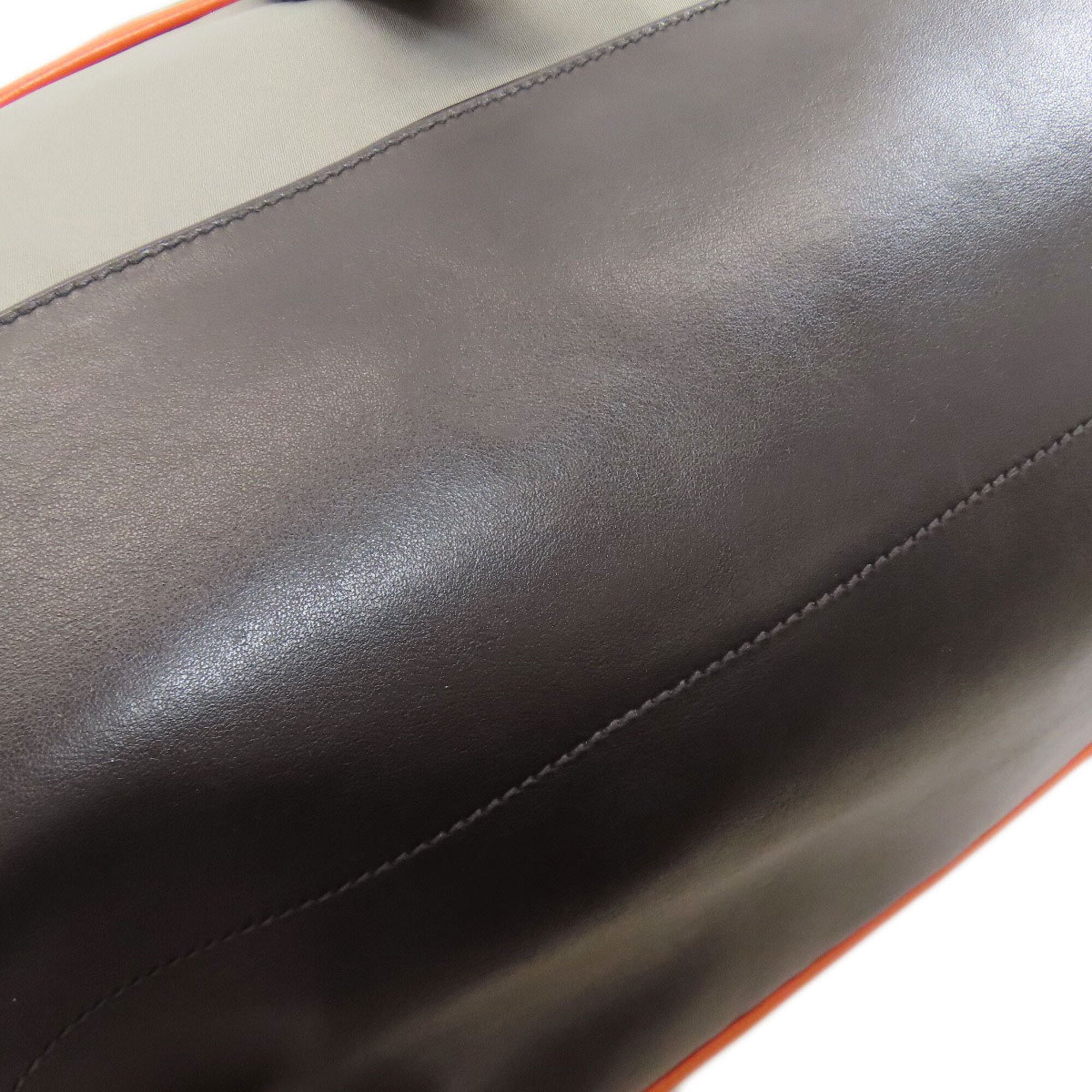 Prada Black Gray Orange Nylon Backpack (Pre-Owned)