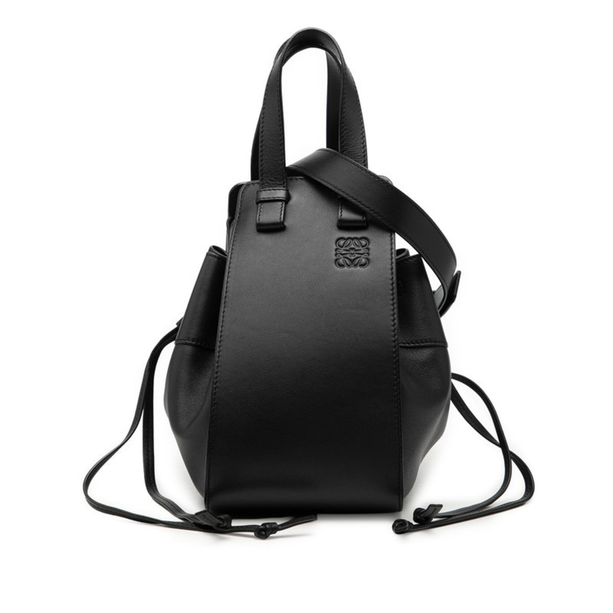 Loewe Hammock Black Leather Handbag Shoulder Bag (Pre-Owned)