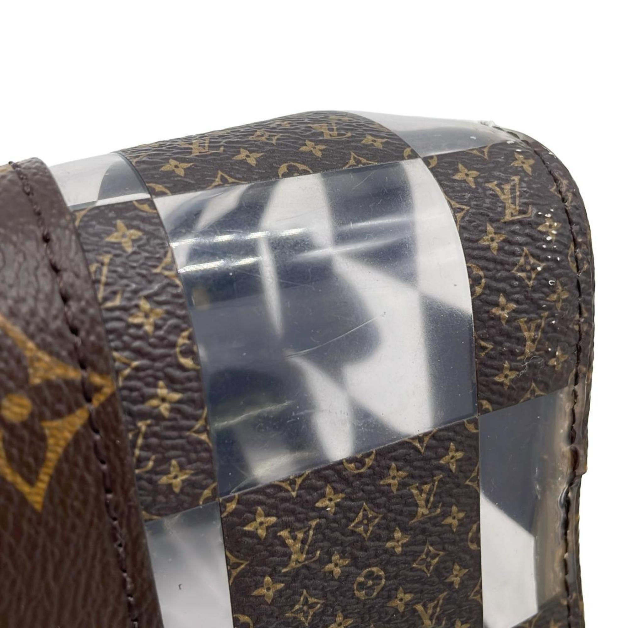 Louis Vuitton Marron Coated Canvas Pvc Boston Bag (Pre-Owned)