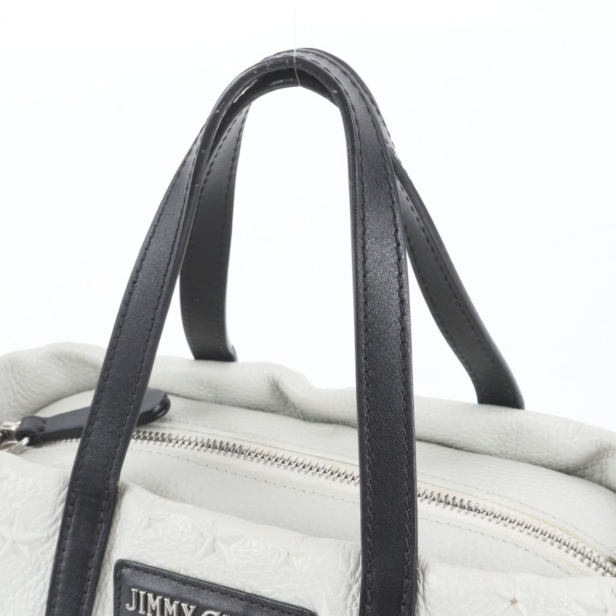 Jimmy Choo White Leather Crossbody Bag Handbag Shoulder Bag (Pre-Owned)