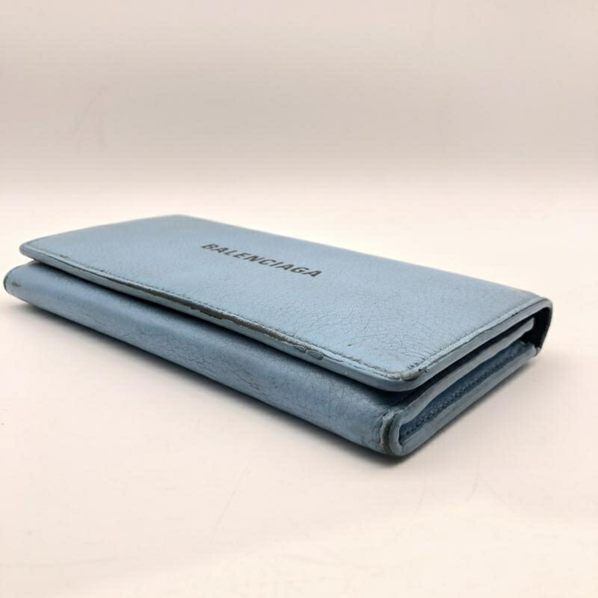 Balenciaga Light Blue Long Wallet (Bi-Fold) (Pre-Owned)