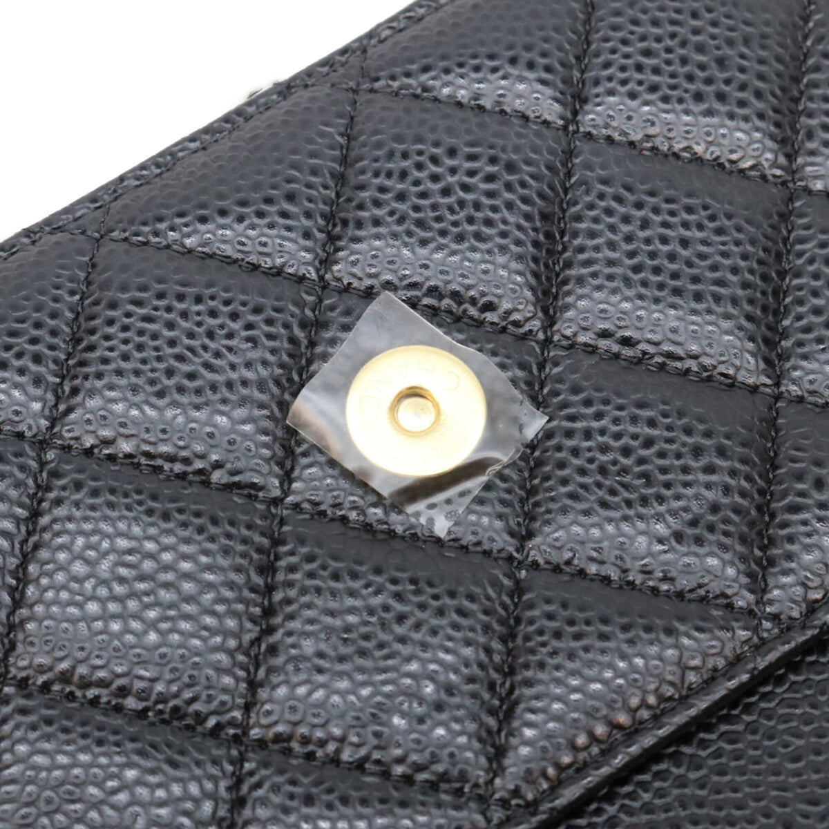 Chanel Black Grained Calfskin Shoulder Bag (Pre-Owned)