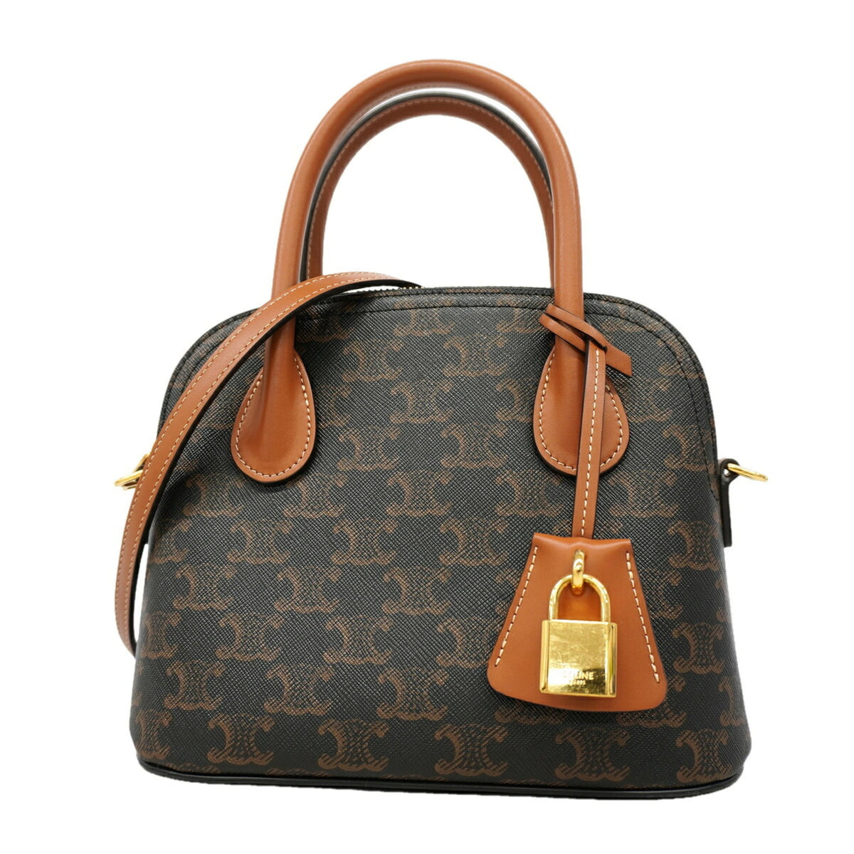 Celine Black Brown Pvc Handbag (Pre-Owned)