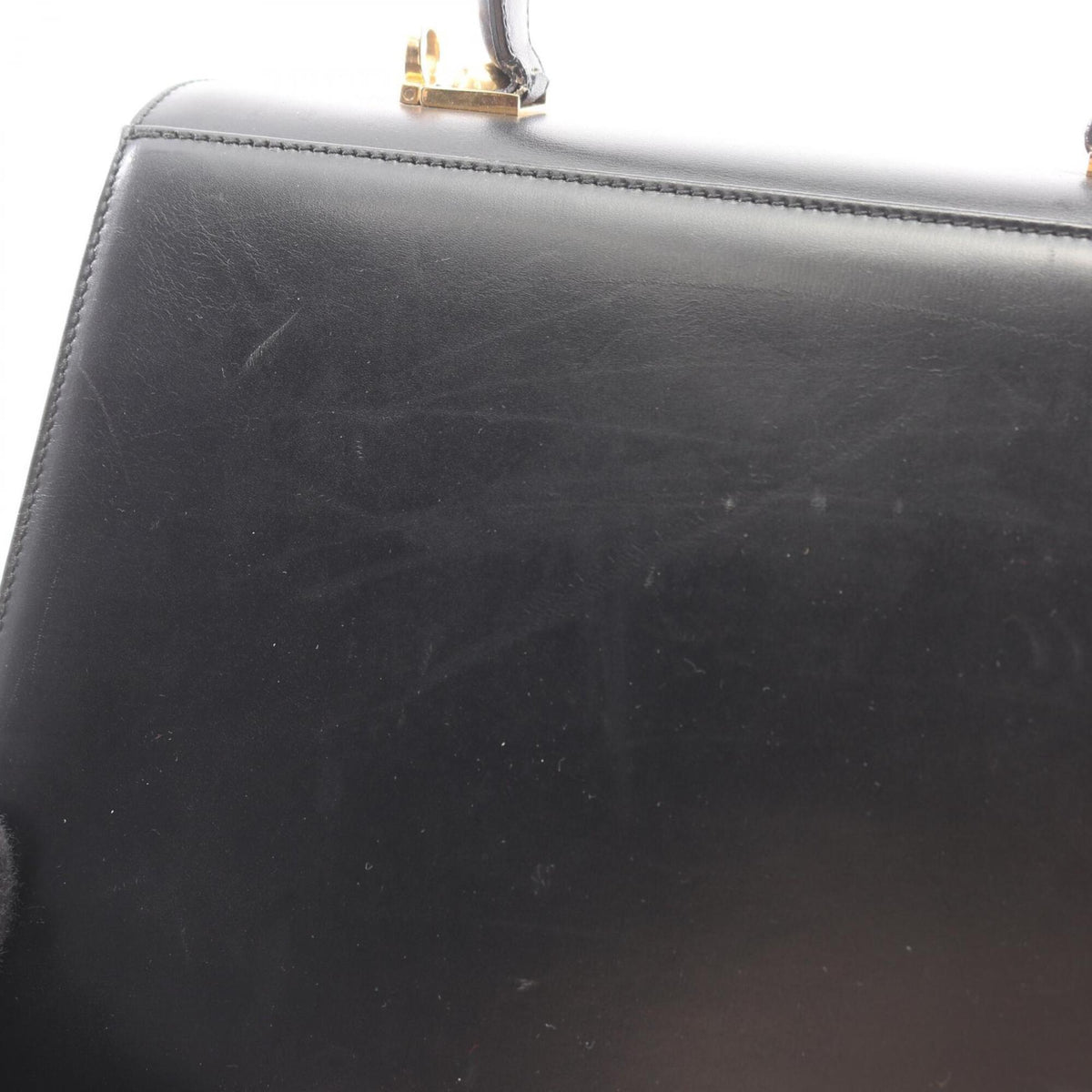Salvatore Ferragamo Black Leather Handbag (Pre-Owned)