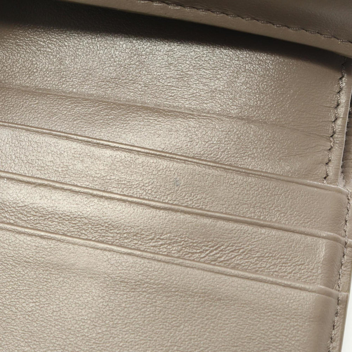 Celine Beige Leather Wallet (Tri-Fold) (Pre-Owned)