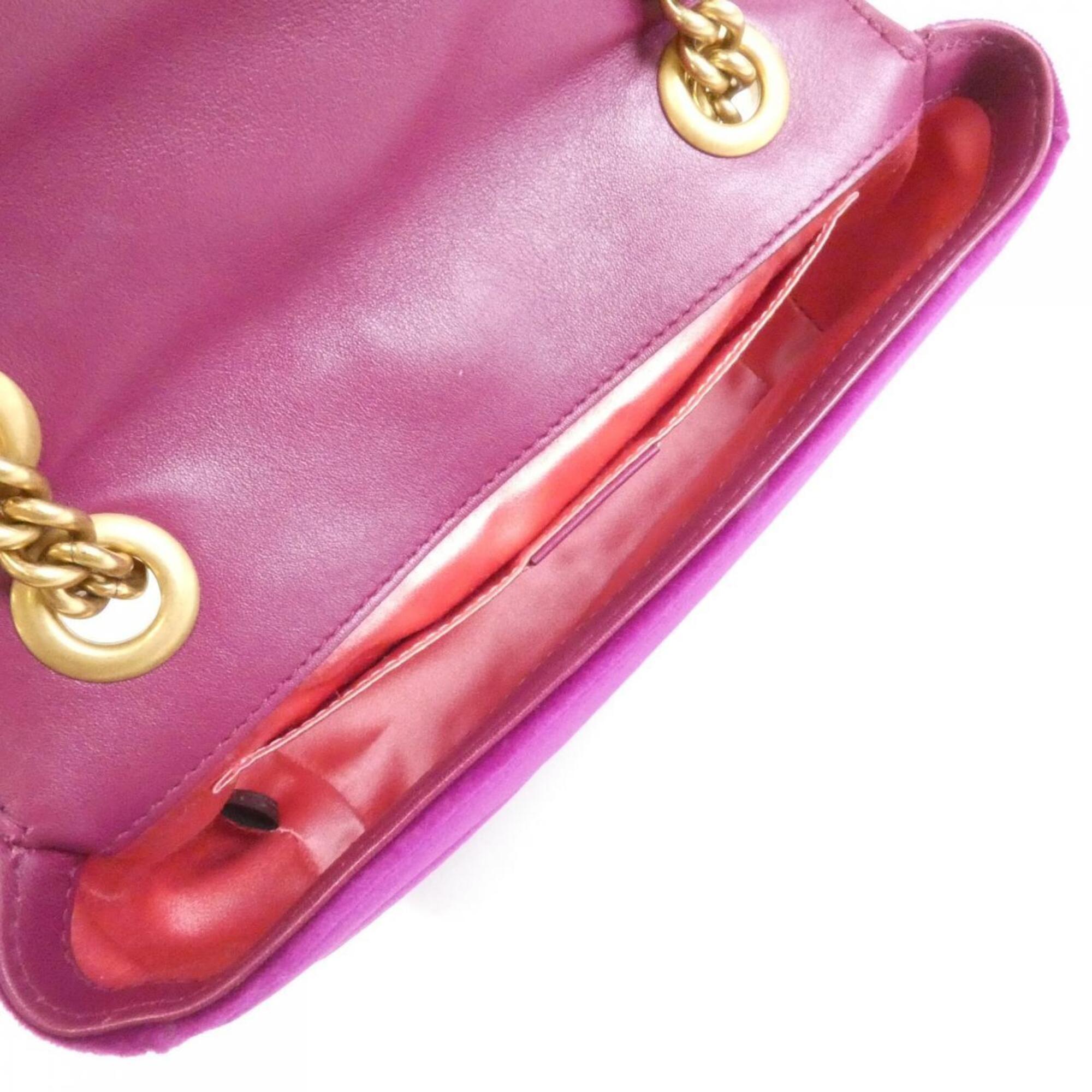 Gucci Gg Marmont Velvet Shoulder Bag (Pre-Owned)