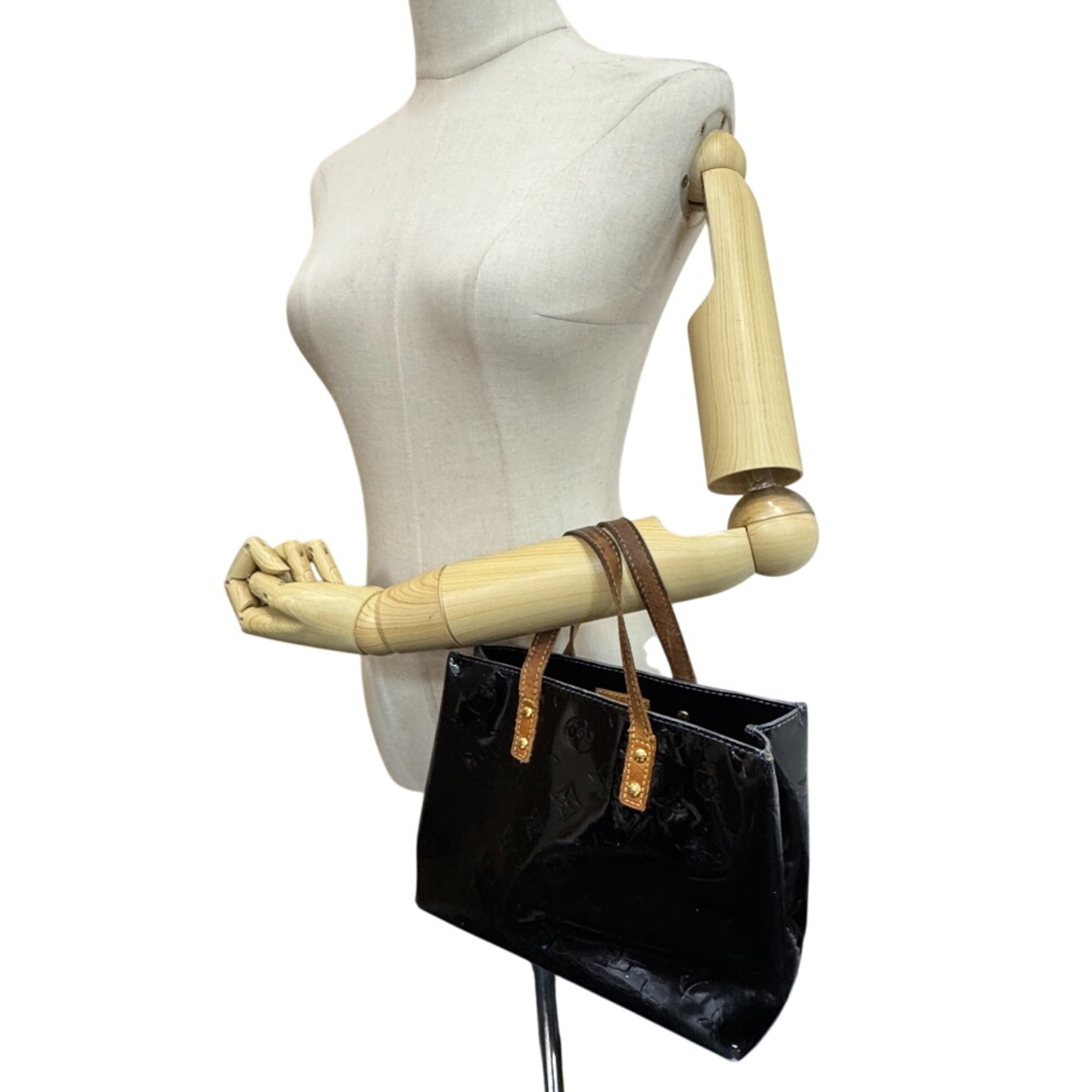 Louis Vuitton Amarante Black Galle Monogram Vernis Handbag (Pre-Owned)