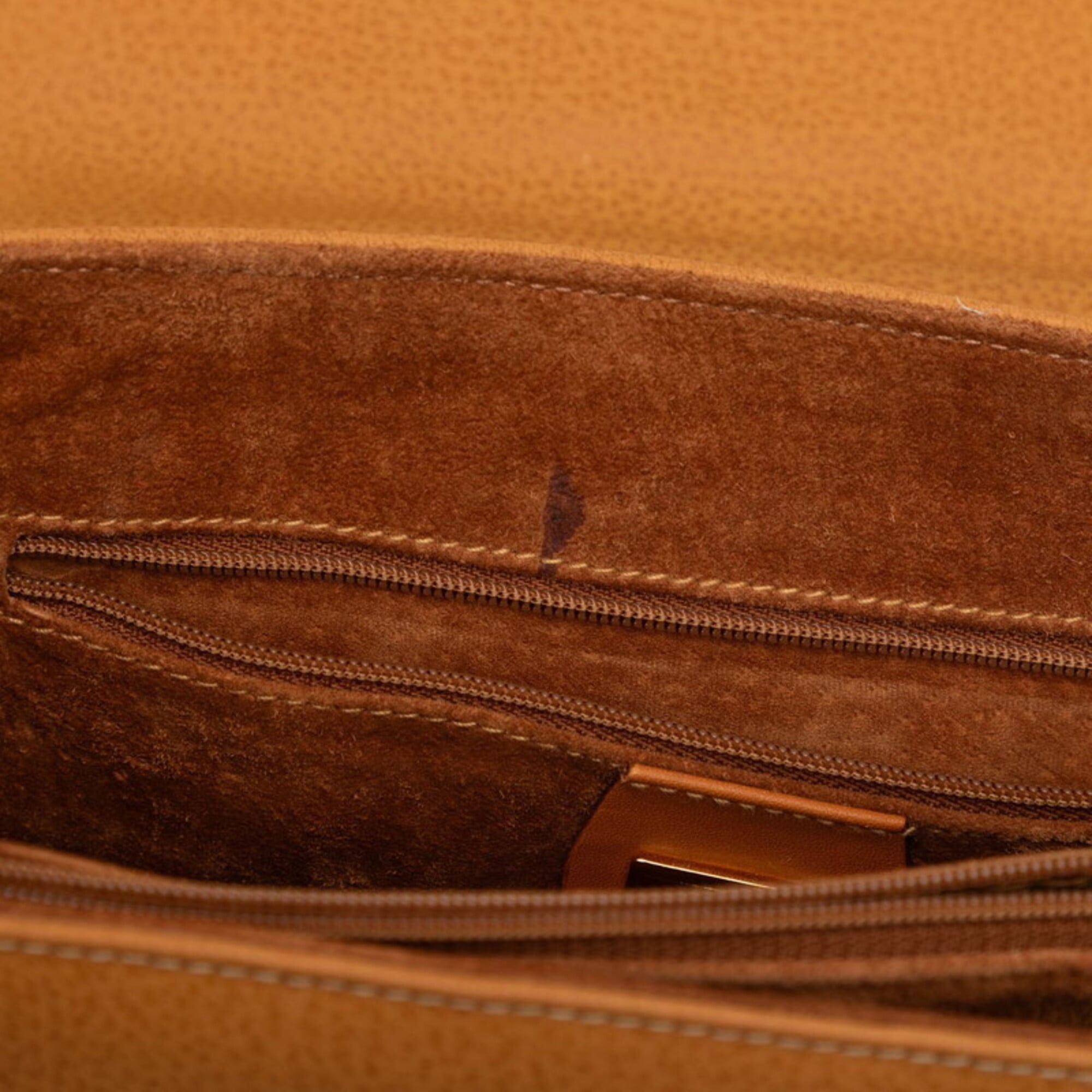 Gucci Brown Leather Handbag Shoulder Bag (Pre-Owned)