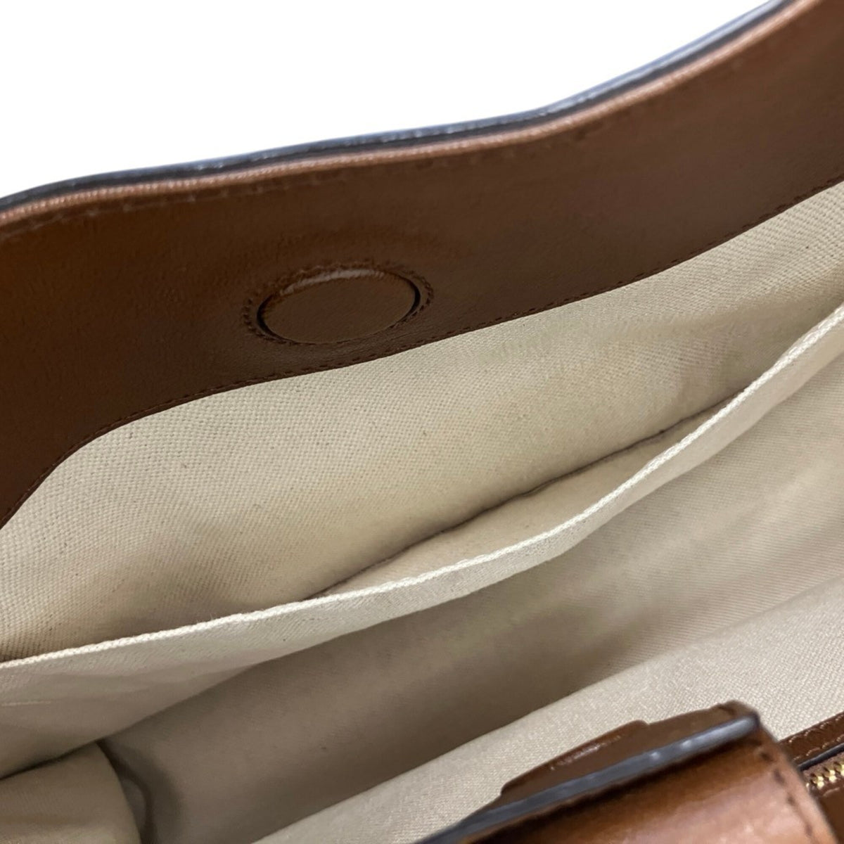 Gucci Brown Leather Tote Bag (Pre-Owned)