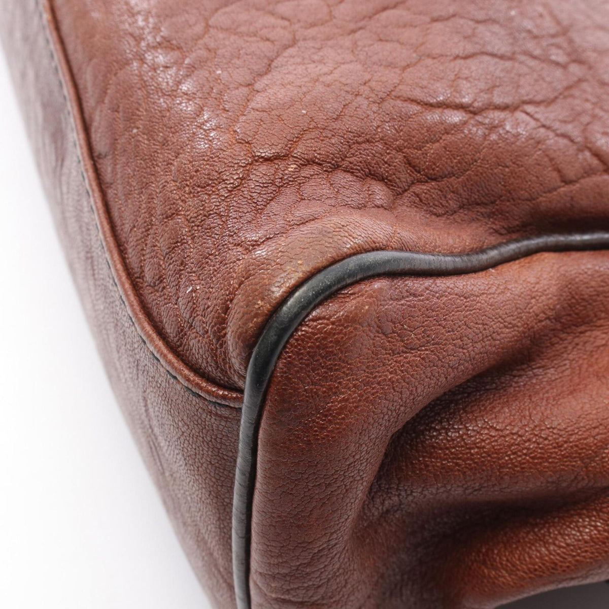 Fendi Brown Leather Handbag (Pre-Owned)