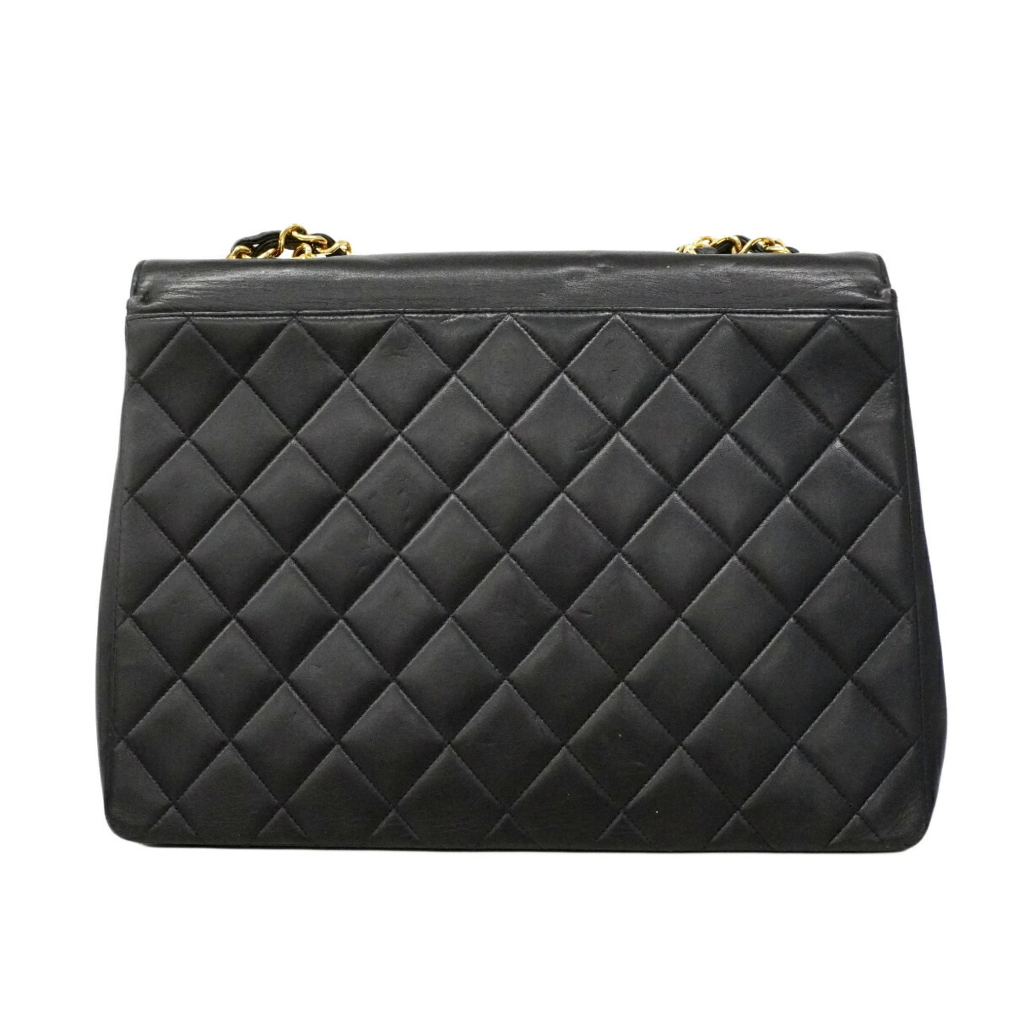 Chanel Black Leather Shoulder Bag (Pre-Owned)
