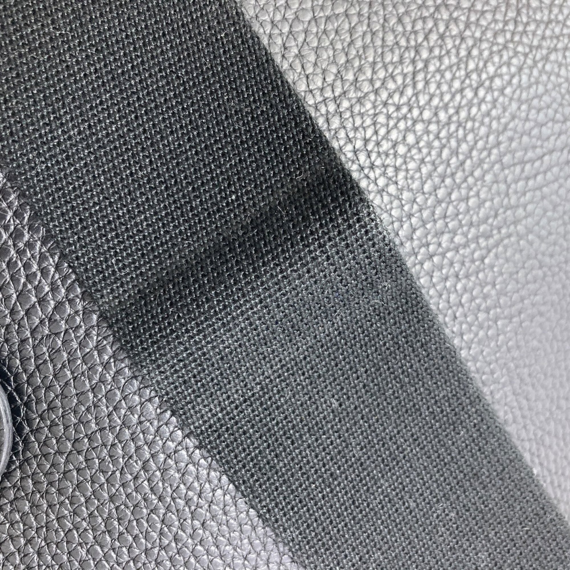 Hermes Black Taurillon Clemence Leather Shoulder Bag