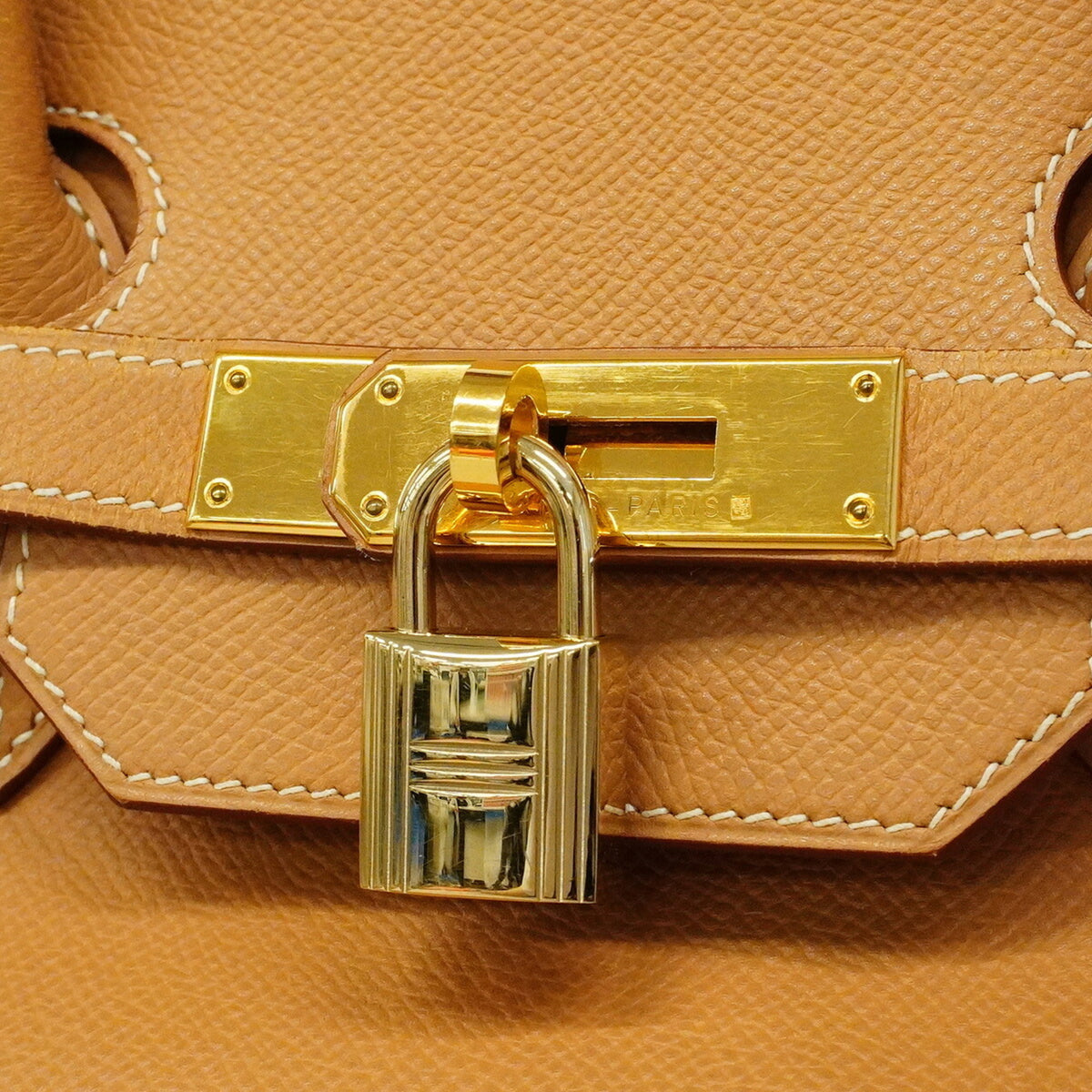 Hermes Natural Sable Courchevel Leather Handbag (Pre-Owned)