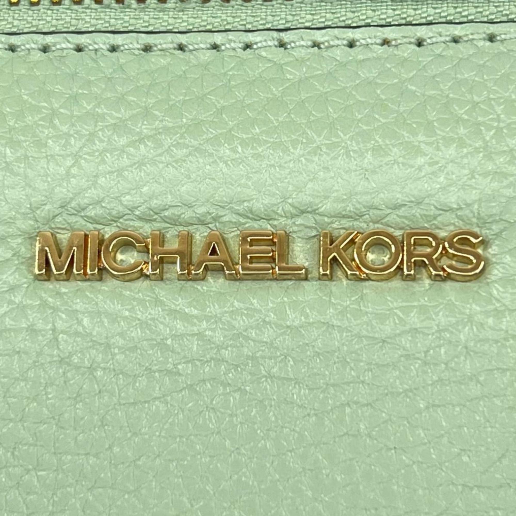 Michael Kors Light Green Handbag Shoulder Bag (Pre-Owned)