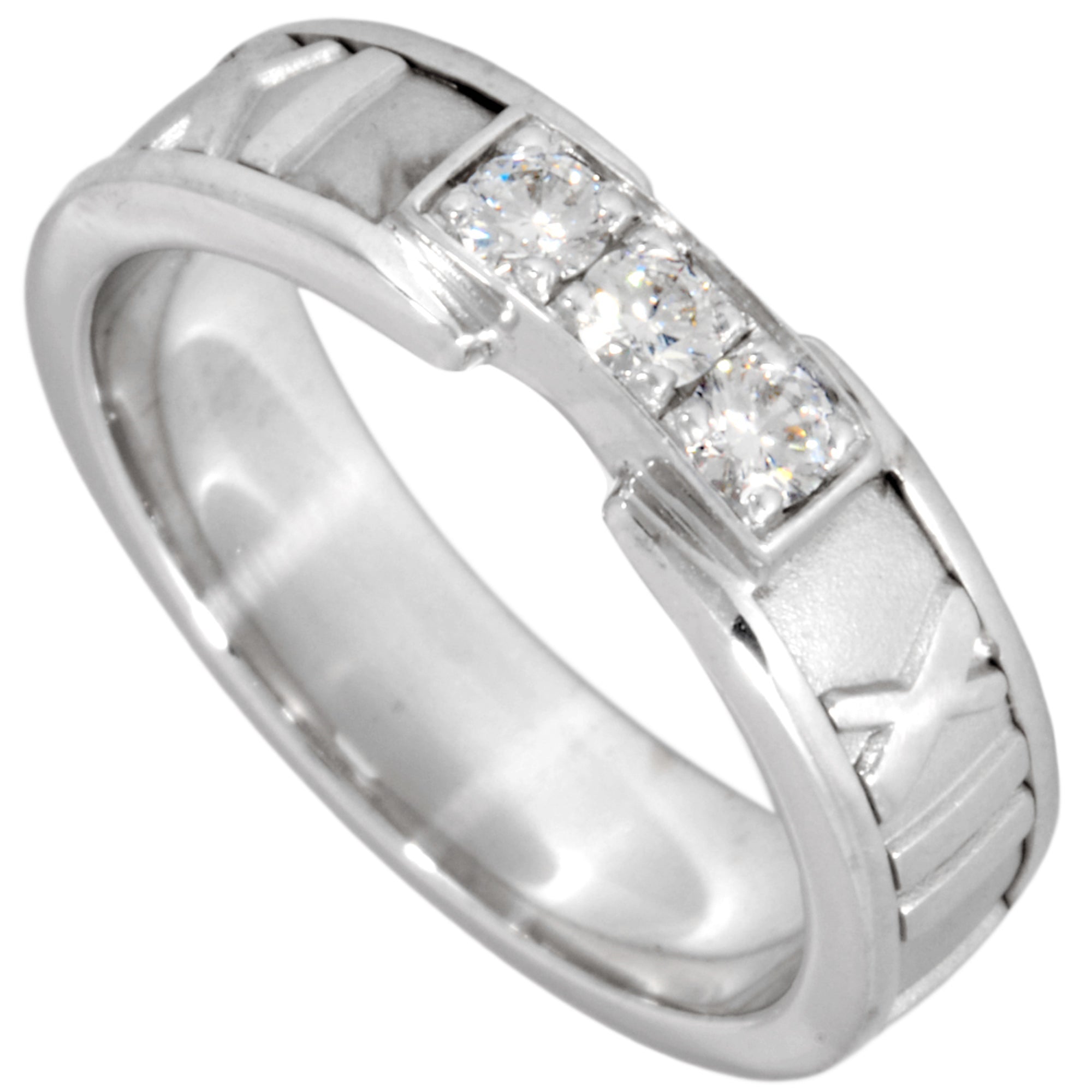 Tiffany White Gold (18K) Band Ring (Pre-Owned)