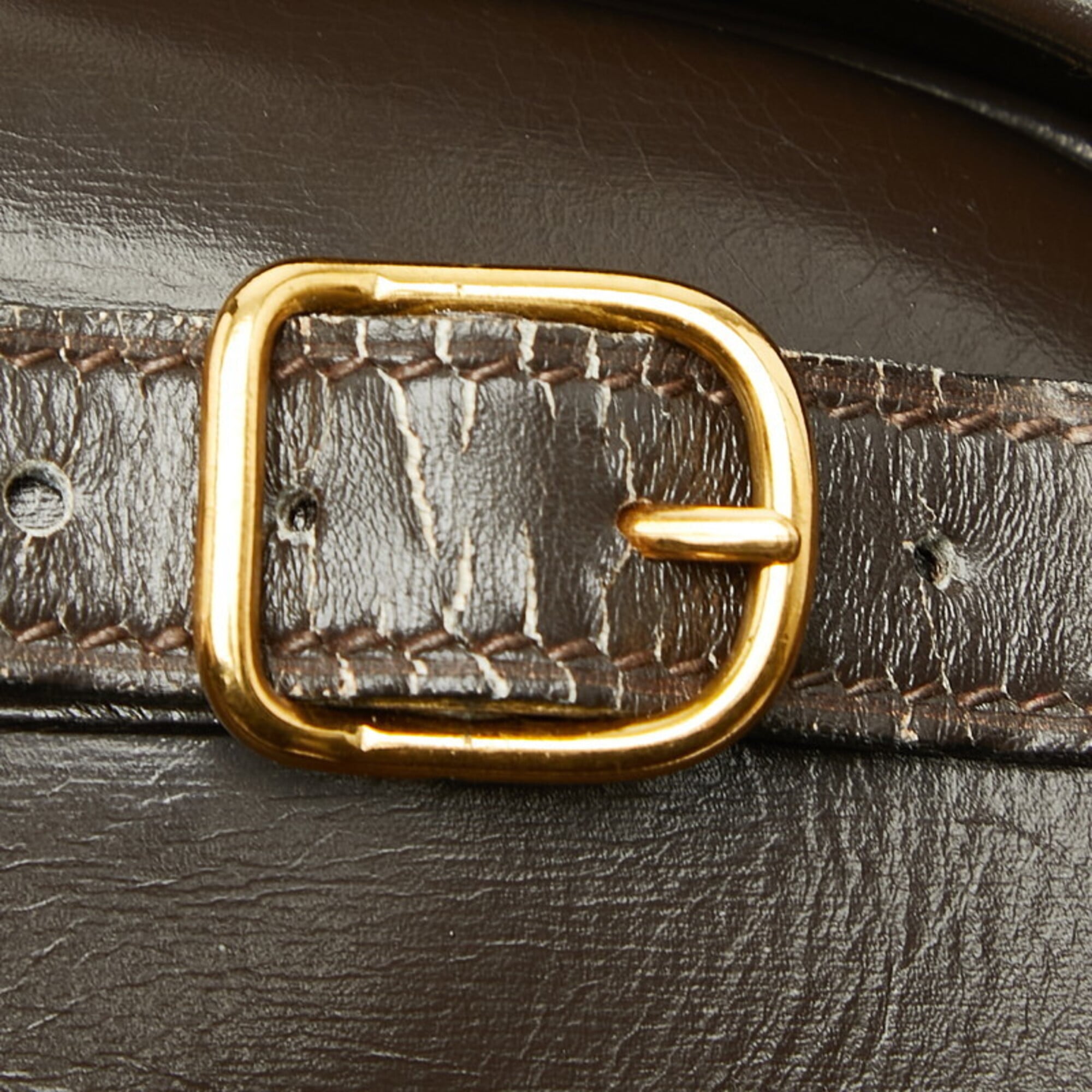Hermes Brown Leather Shoulder Bag (Pre-Owned)