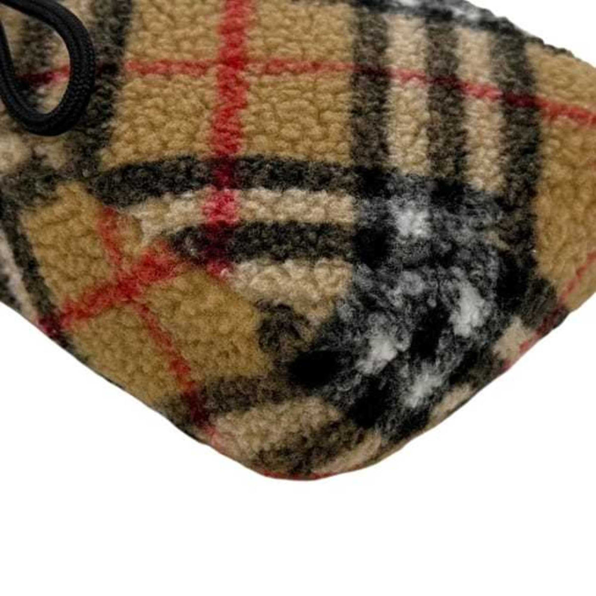 Burberry Beige Wool Leather Shoulder Bag (Pre-Owned)